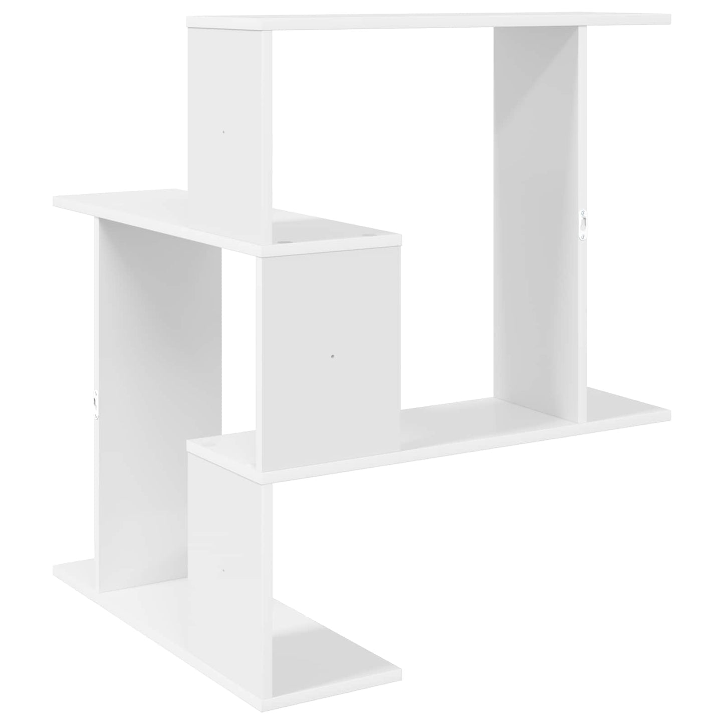 Wandplank Wit 67 x 67 x 87 cm Bewerkt hout