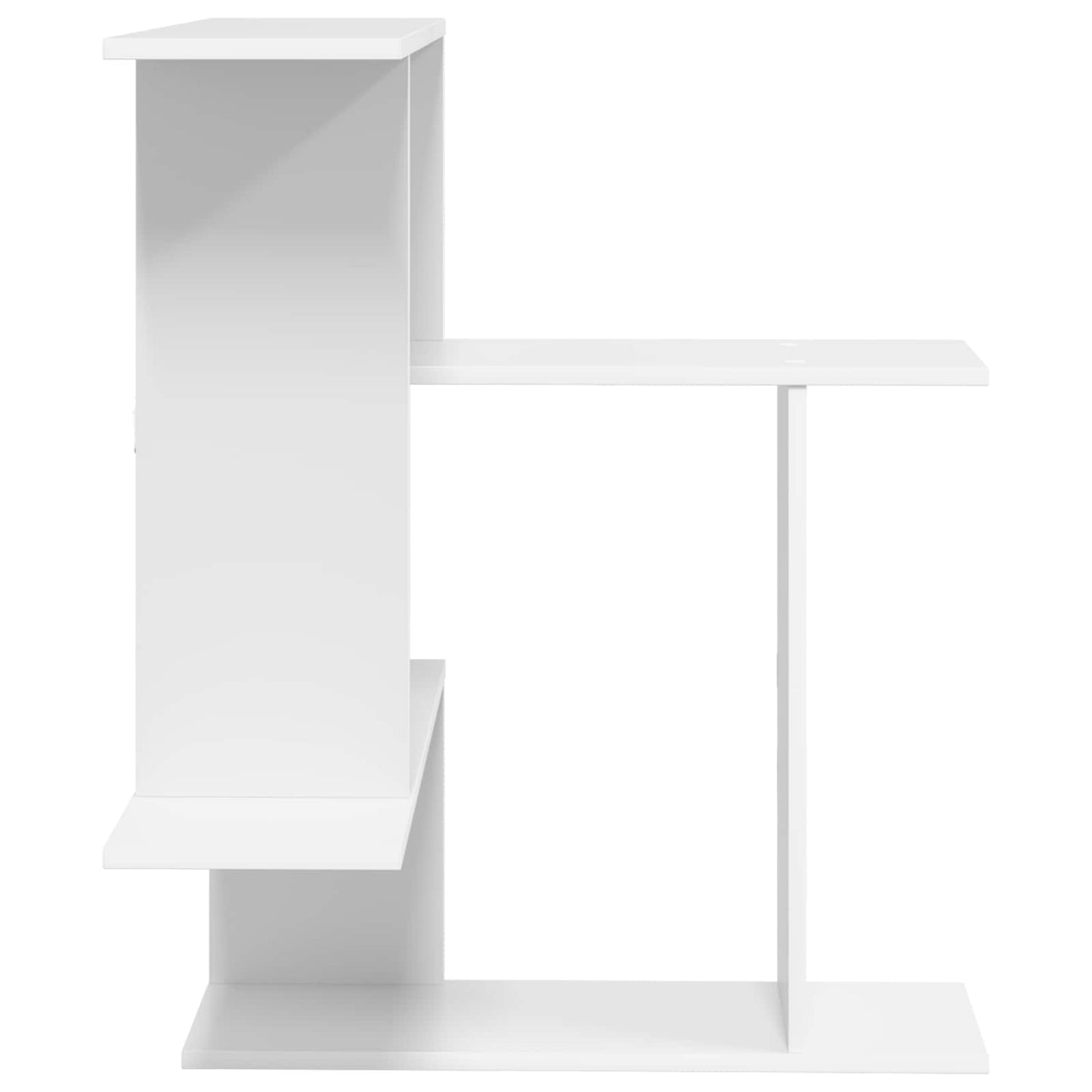 Wandplank Wit 67 x 67 x 87 cm Bewerkt hout
