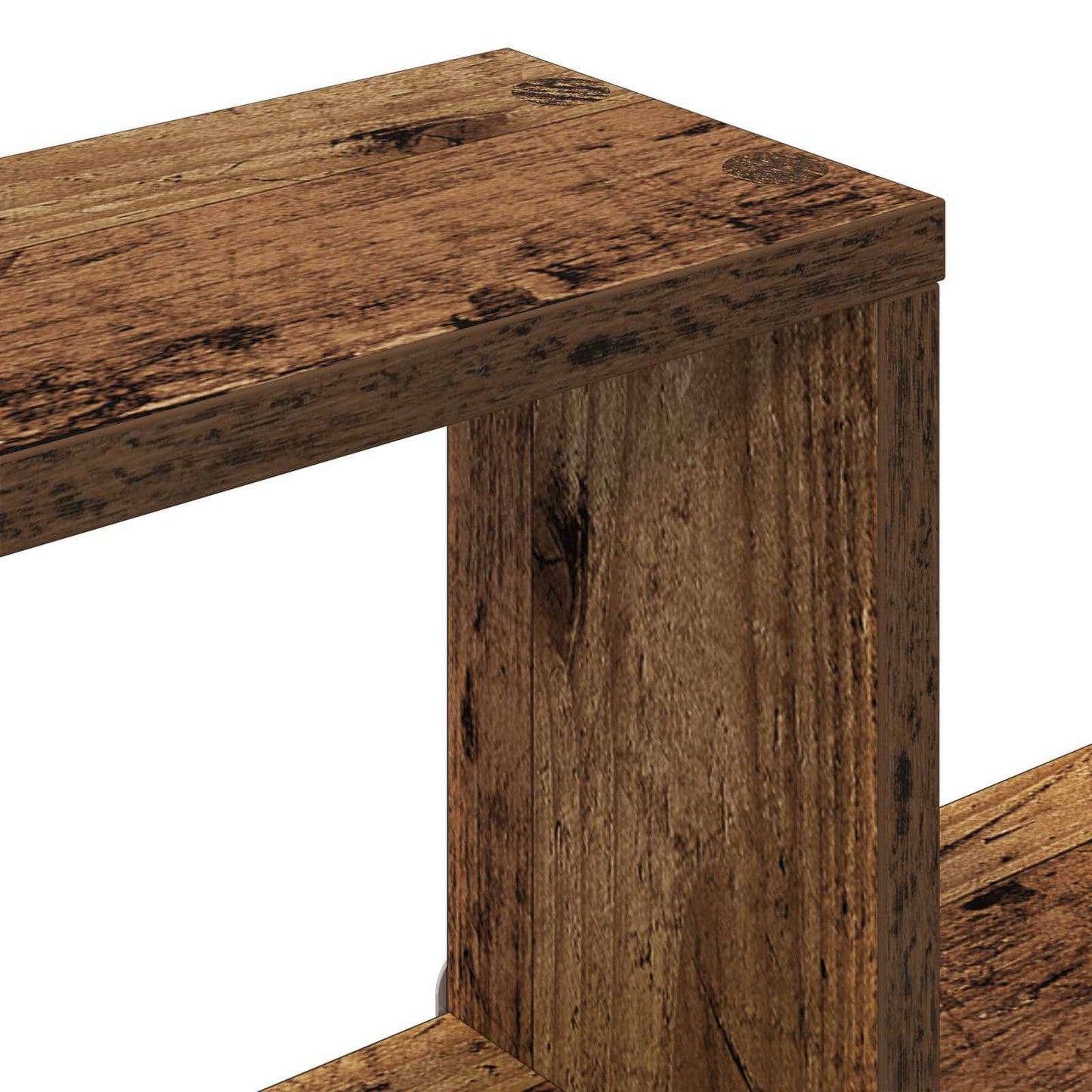 Wandplank Oud hout 100 x 13 x 100 cm Bewerkt hout