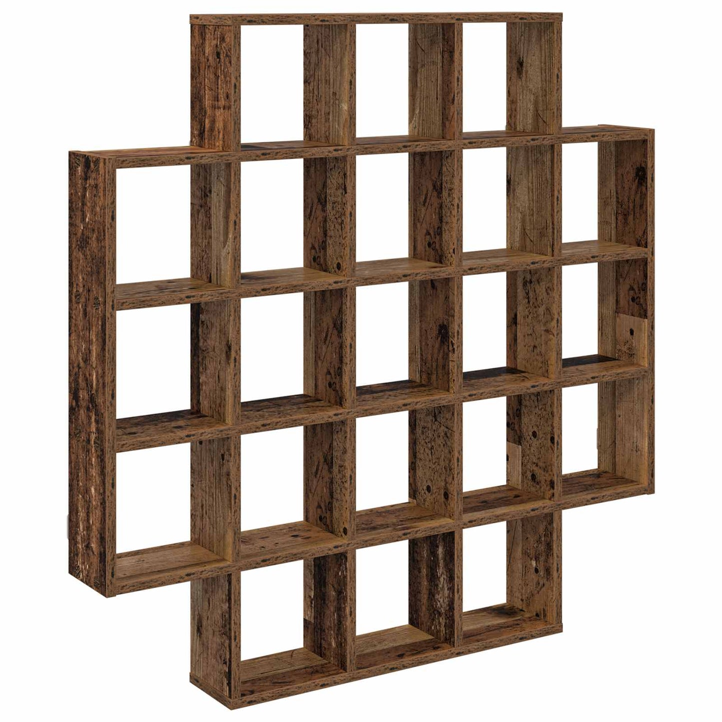Wandplank Oud hout 100 x 13 x 100 cm Bewerkt hout