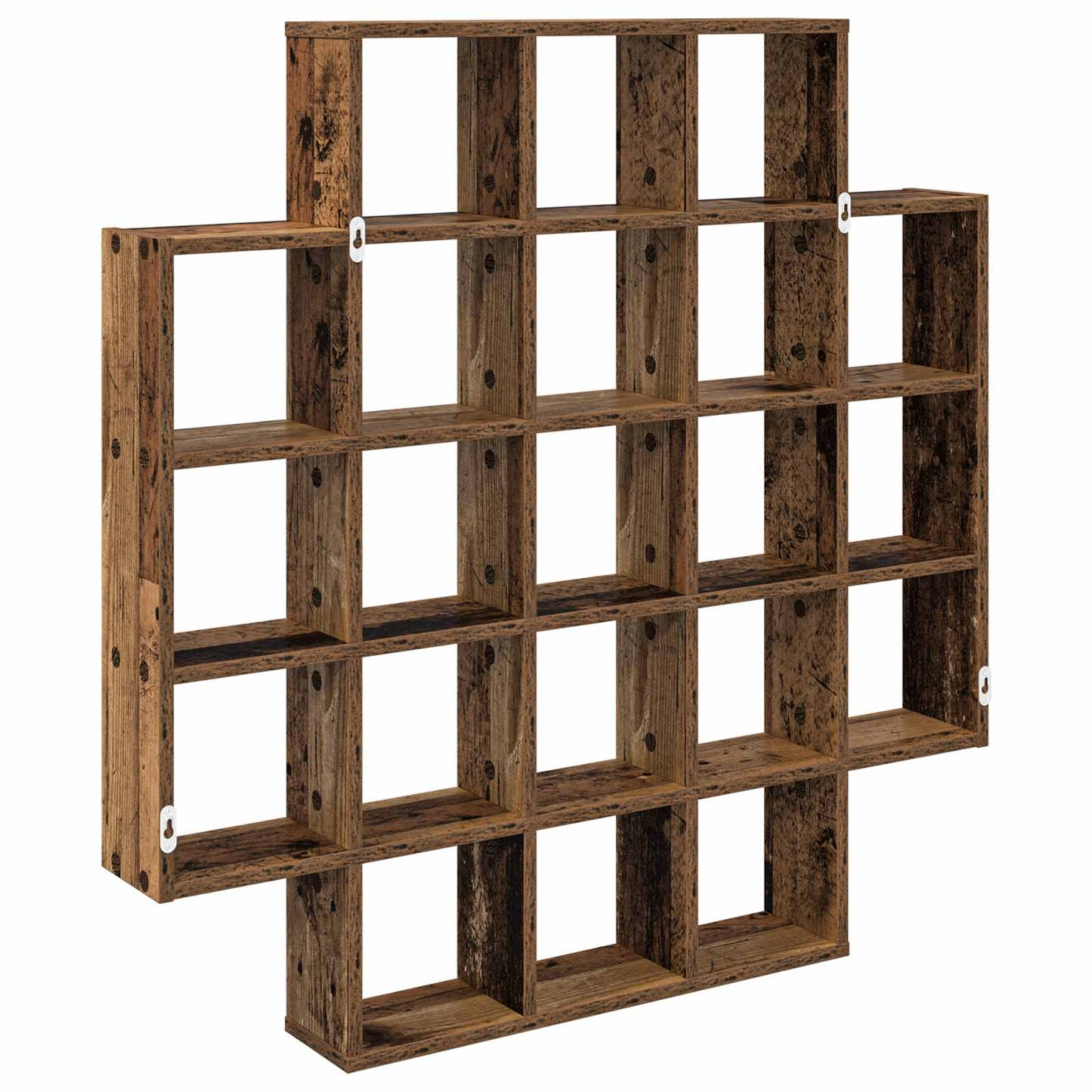 Wandplank Oud hout 100 x 13 x 100 cm Bewerkt hout