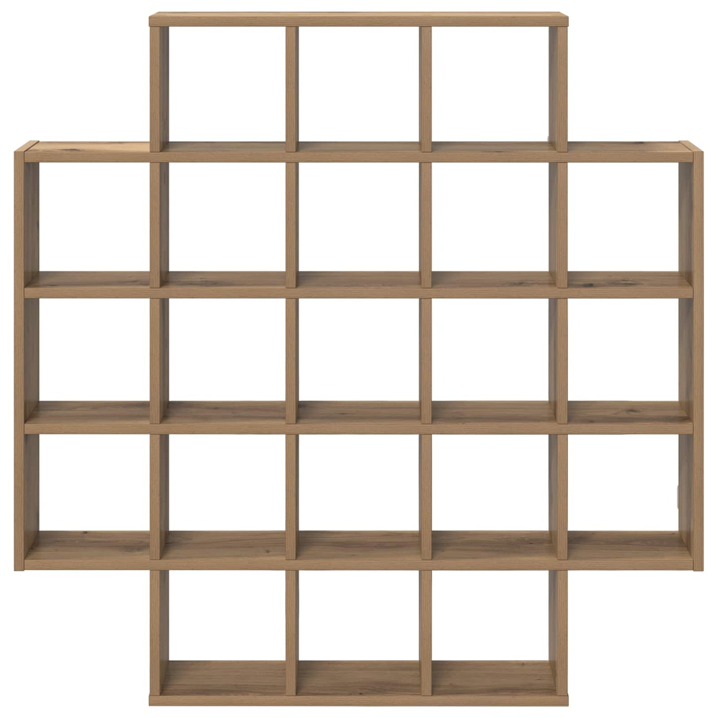 Wandplank Artisanaal eiken 100 x 13 x 100 cm Bewerkt hout