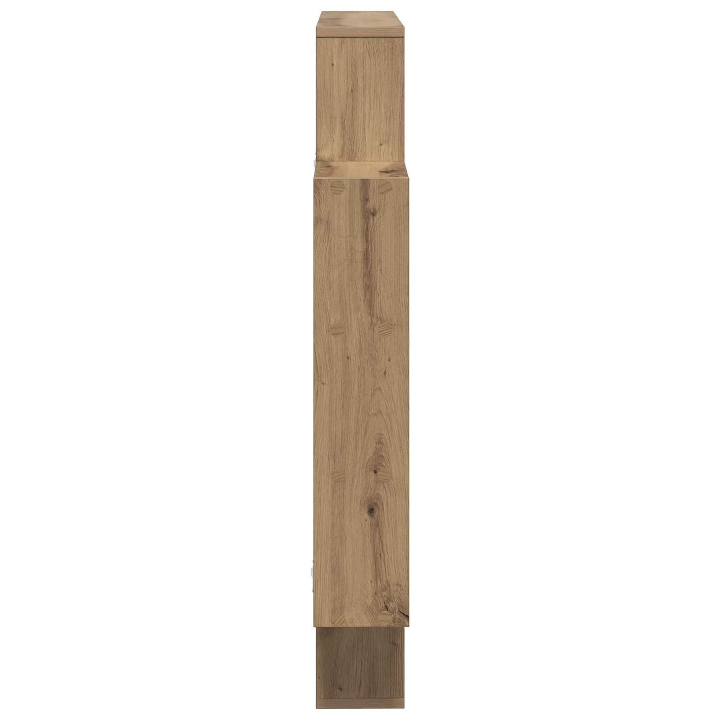 Wandplank Artisanaal eiken 100 x 13 x 100 cm Bewerkt hout