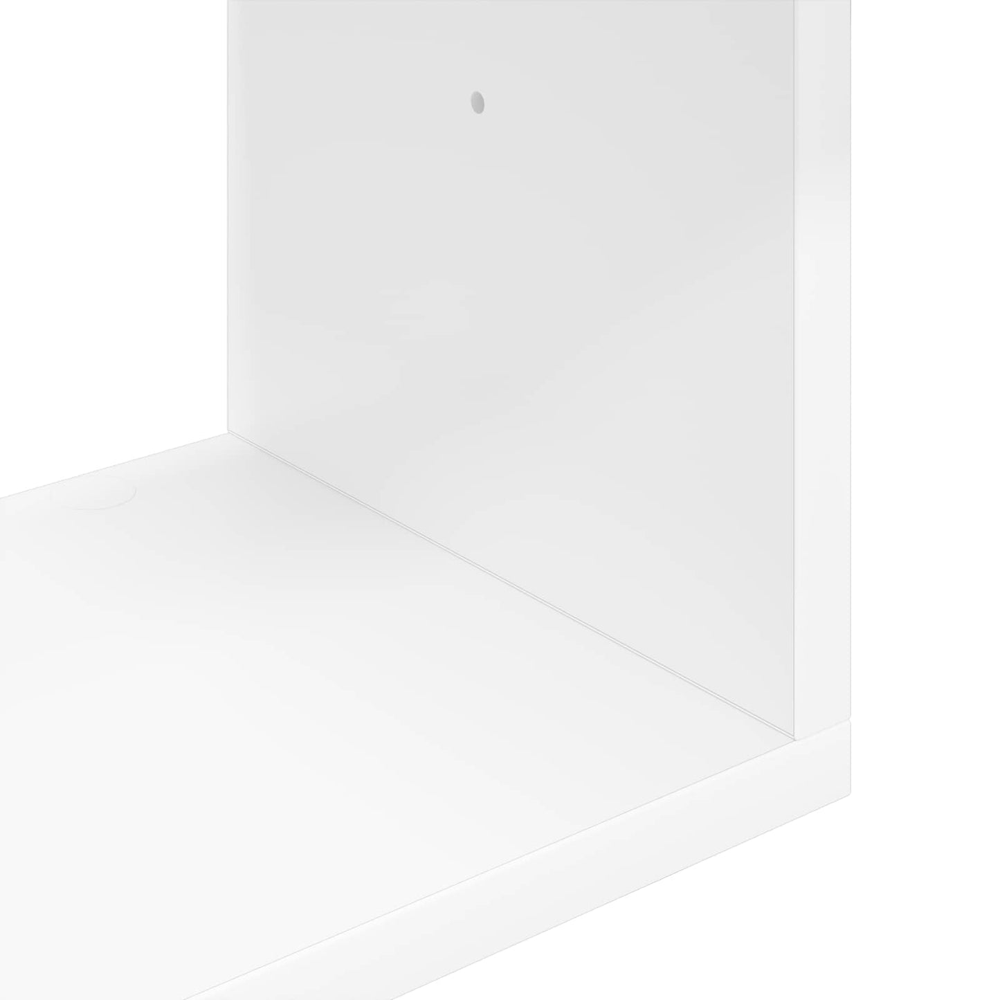 Wandplank Wit 60 x 12 x 50,5 cm Bewerkt hout