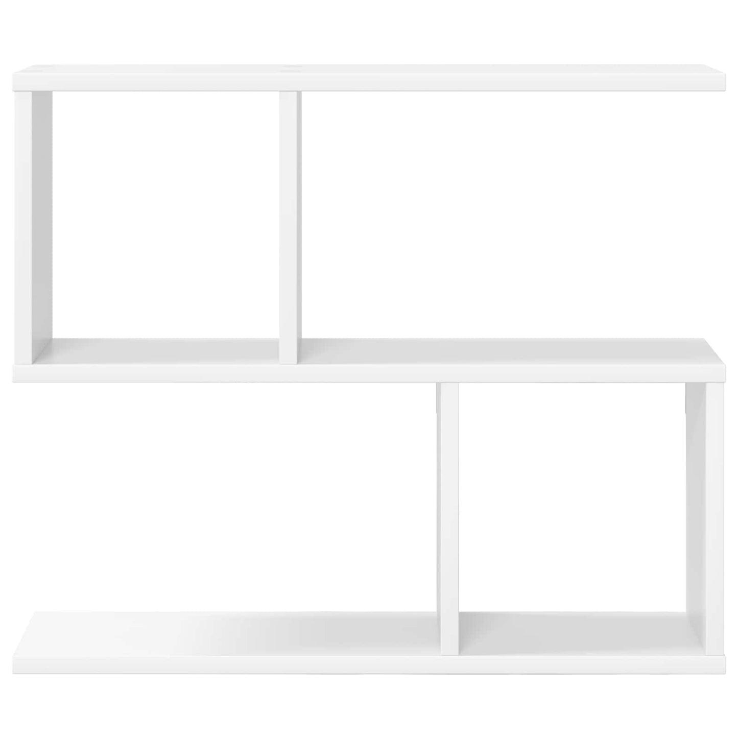 Wandplank Wit 60 x 12 x 50,5 cm Bewerkt hout