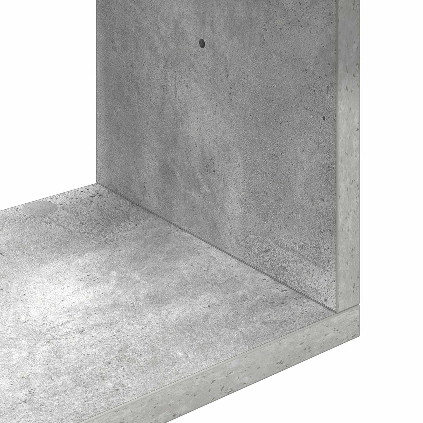 Wandplank Betongrijs 60 x 12 x 50,5 cm Bewerkt hout