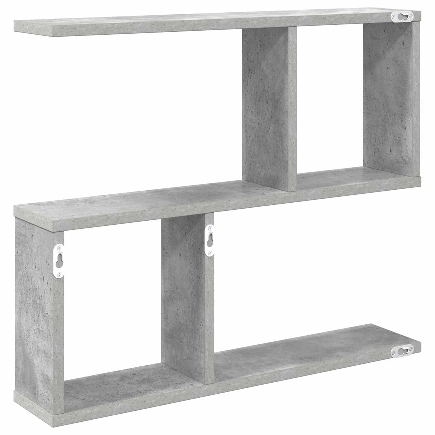 Wandplank Betongrijs 60 x 12 x 50,5 cm Bewerkt hout