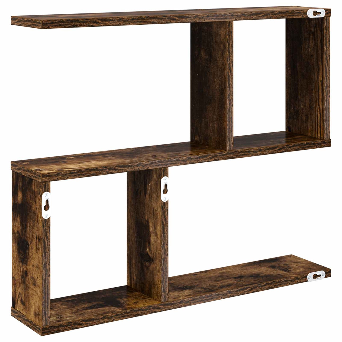 Wandplank Gerookt eiken 60 x 12 x 50,5 cm Bewerkt hout