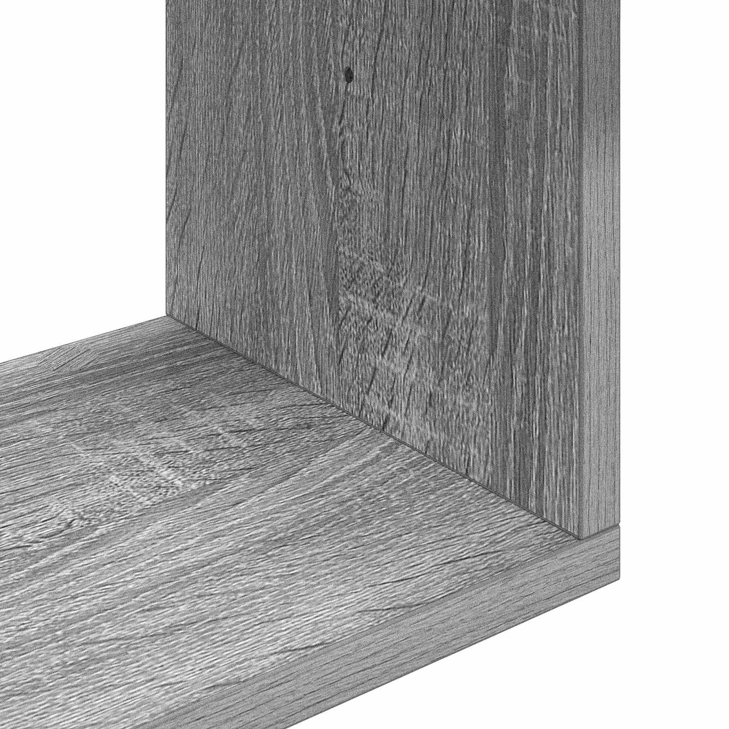 Wandplank Grijs Sonoma 60 x 12 x 50,5 cm Bewerkt hout