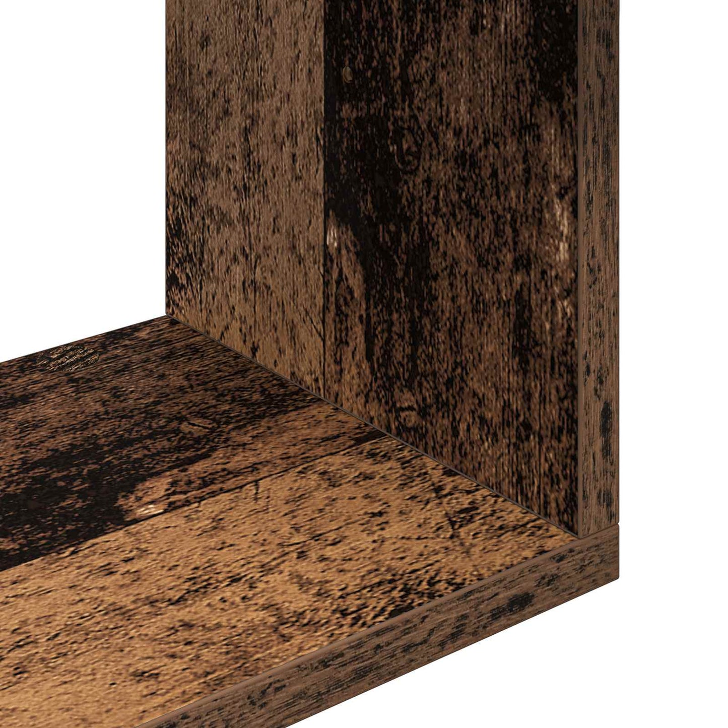Wandplank Oud hout 60 x 12 x 50,5 cm Bewerkt hout