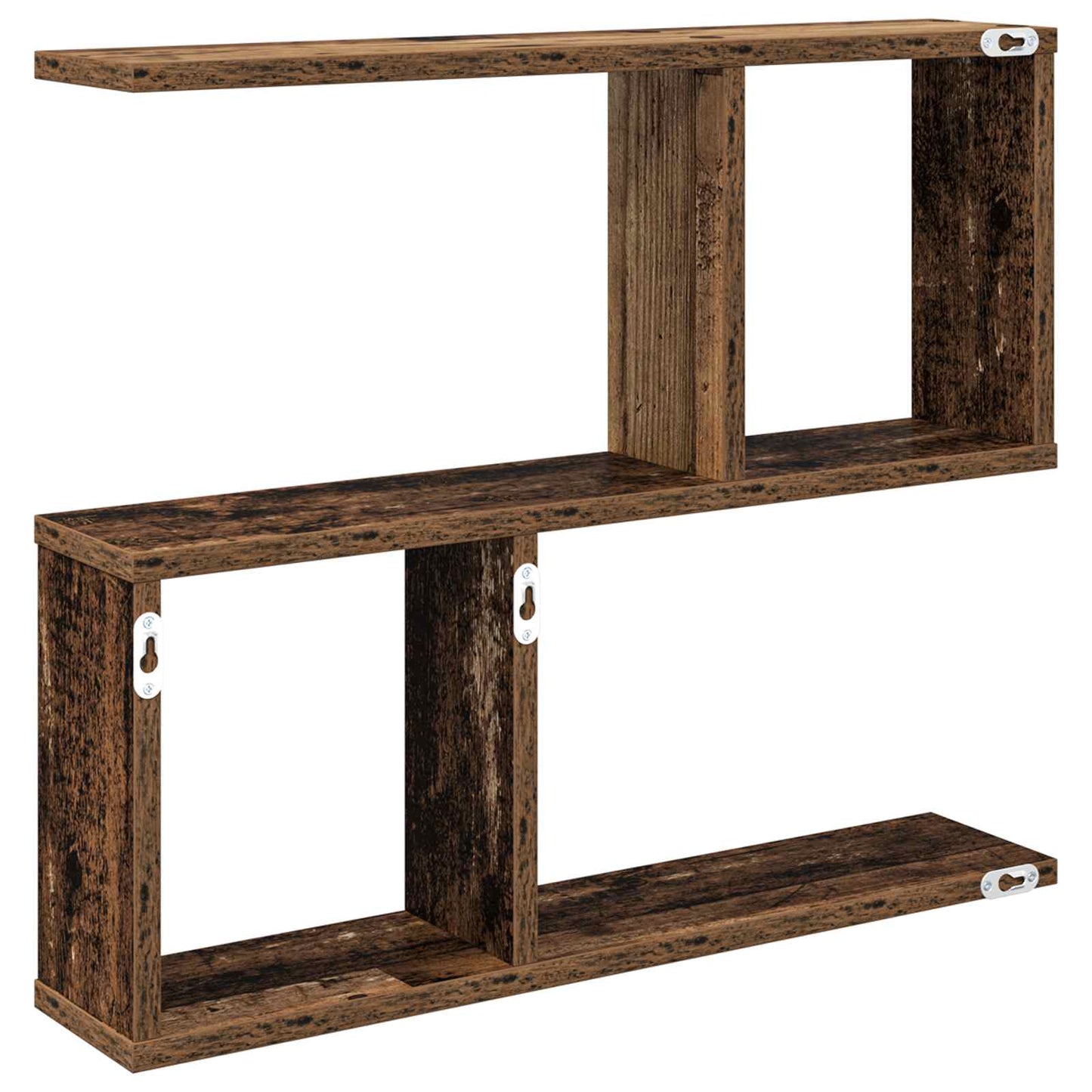 Wandplank Oud hout 60 x 12 x 50,5 cm Bewerkt hout