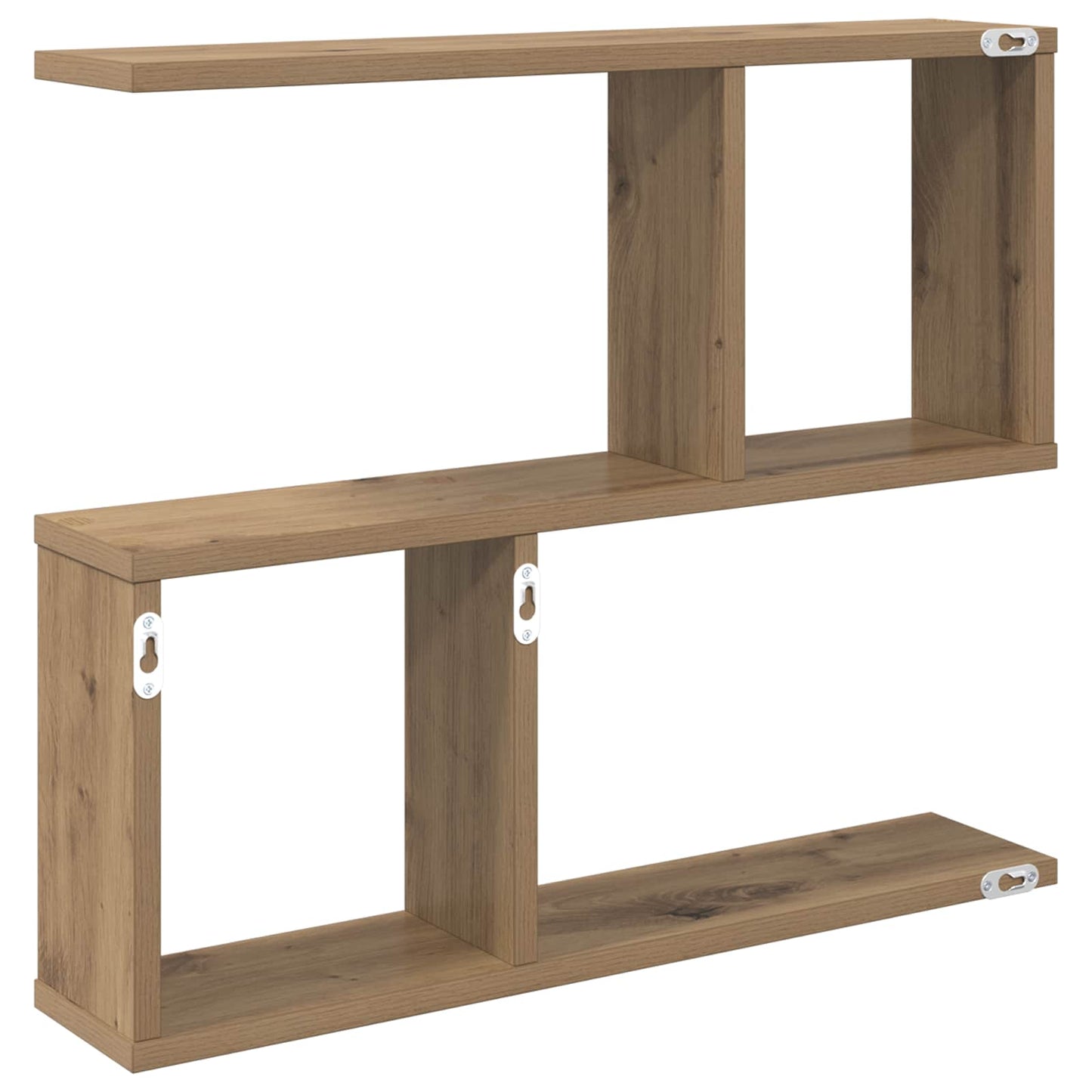 Wandplank Artisanaal eiken 60 x 12 x 50,5 cm Bewerkt hout