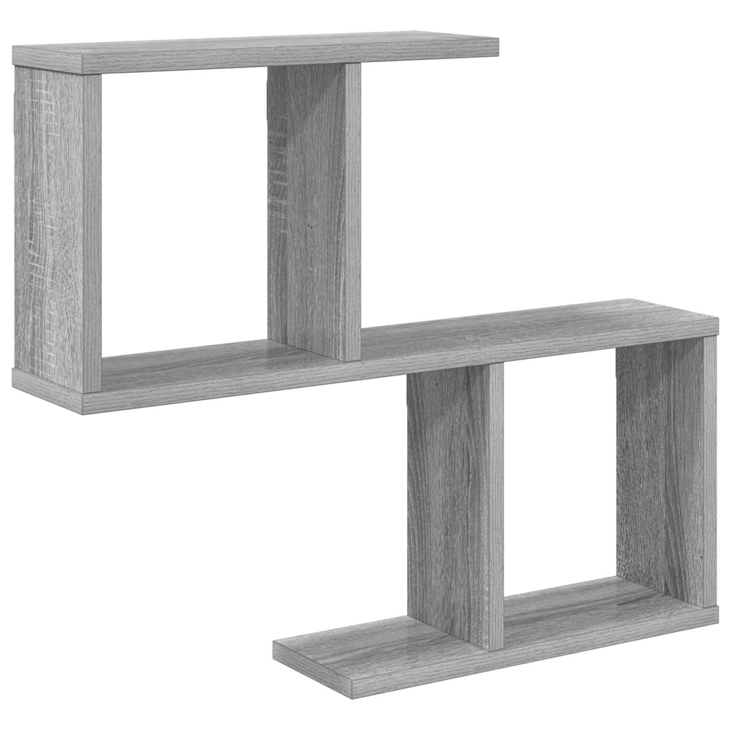 Wandplank Grijs Sonoma 60 x 12 x 50,5 cm Bewerkt hout is nu te koop bij PeponiXL, paradijselijk wonen!