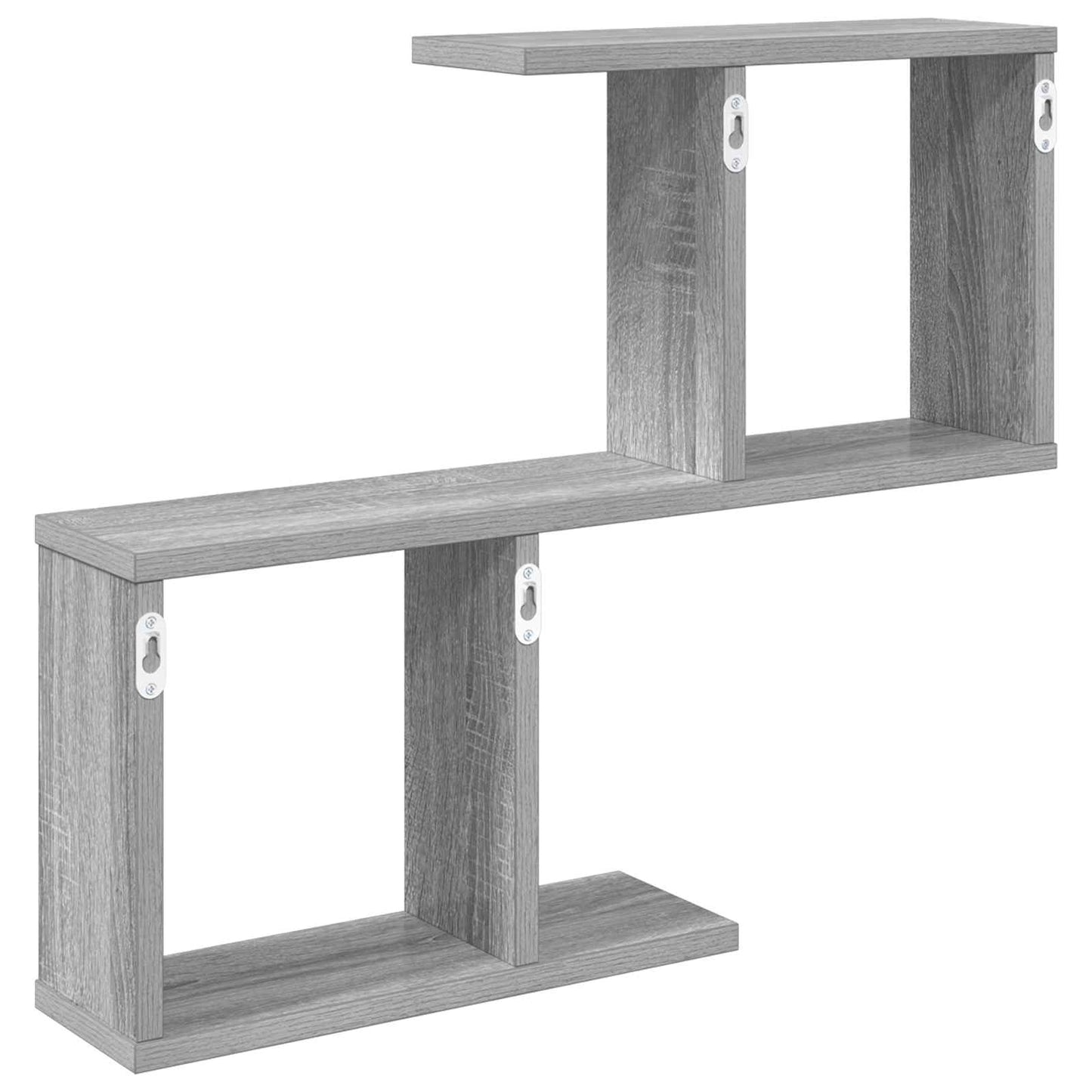 Wandplank Grijs Sonoma 60 x 12 x 50,5 cm Bewerkt hout is nu te koop bij PeponiXL, paradijselijk wonen!