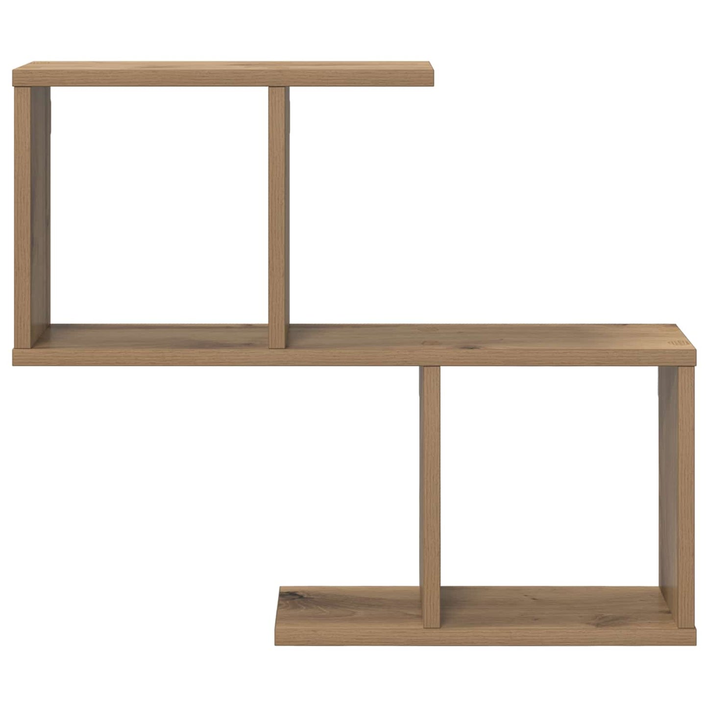 Wandplank Artisanaal eiken 60 x 12 x 50,5 cm Bewerkt hout is nu te koop bij PeponiXL, paradijselijk wonen!