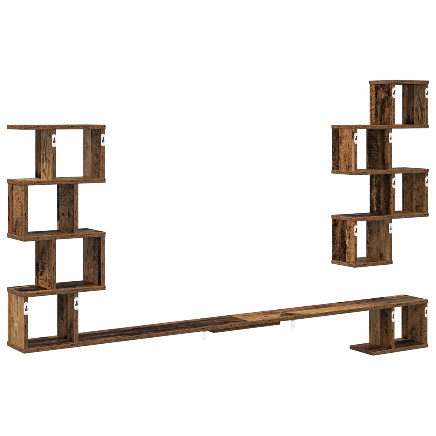 Vaste TV Plank Oud hout 160 x 15 x 94 cm Bewerkt hout