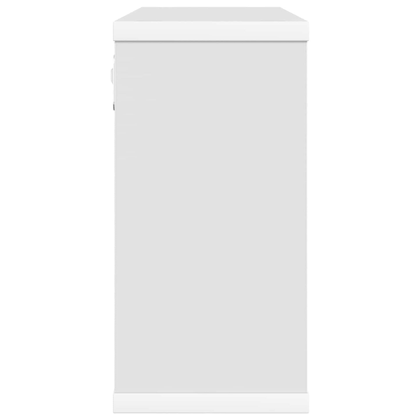 Zwevende schappen 2 pcs Wit 80 x 15 x 30 cm Bewerkt hout