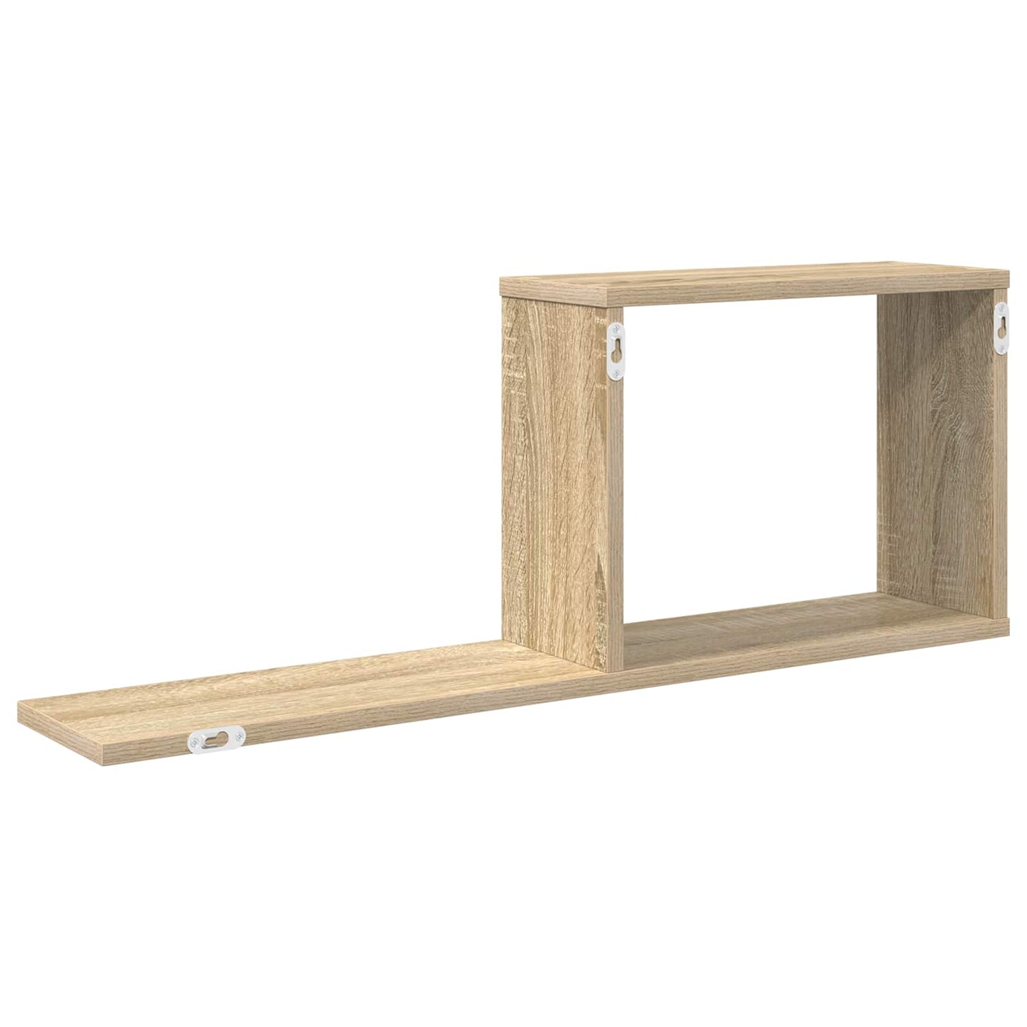 Zwevende schappen Sonoma Eiken 80 x 15 x 30 cm Bewerkt hout