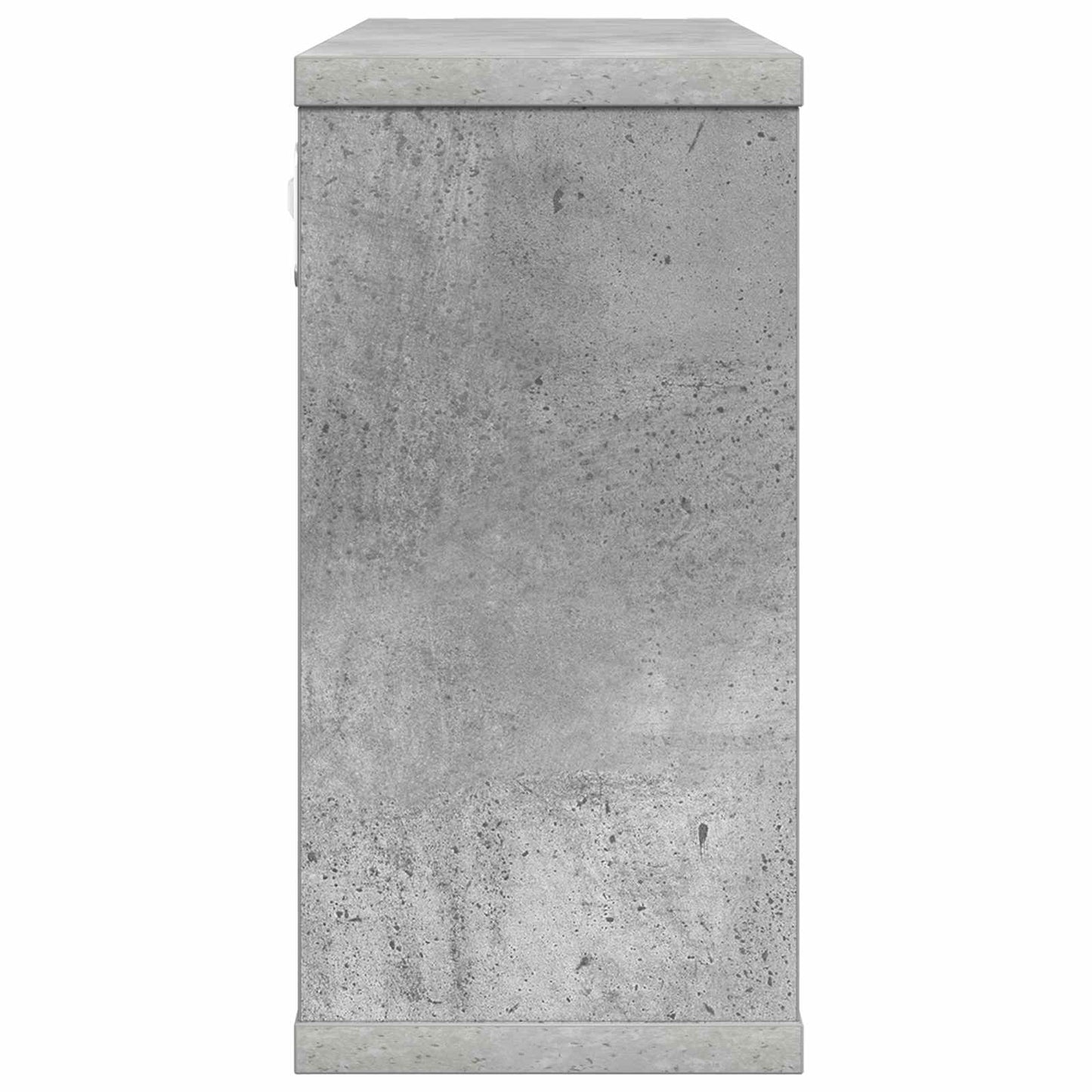 Zwevende schappen Betongrijs 80 x 15 x 30 cm Bewerkt hout