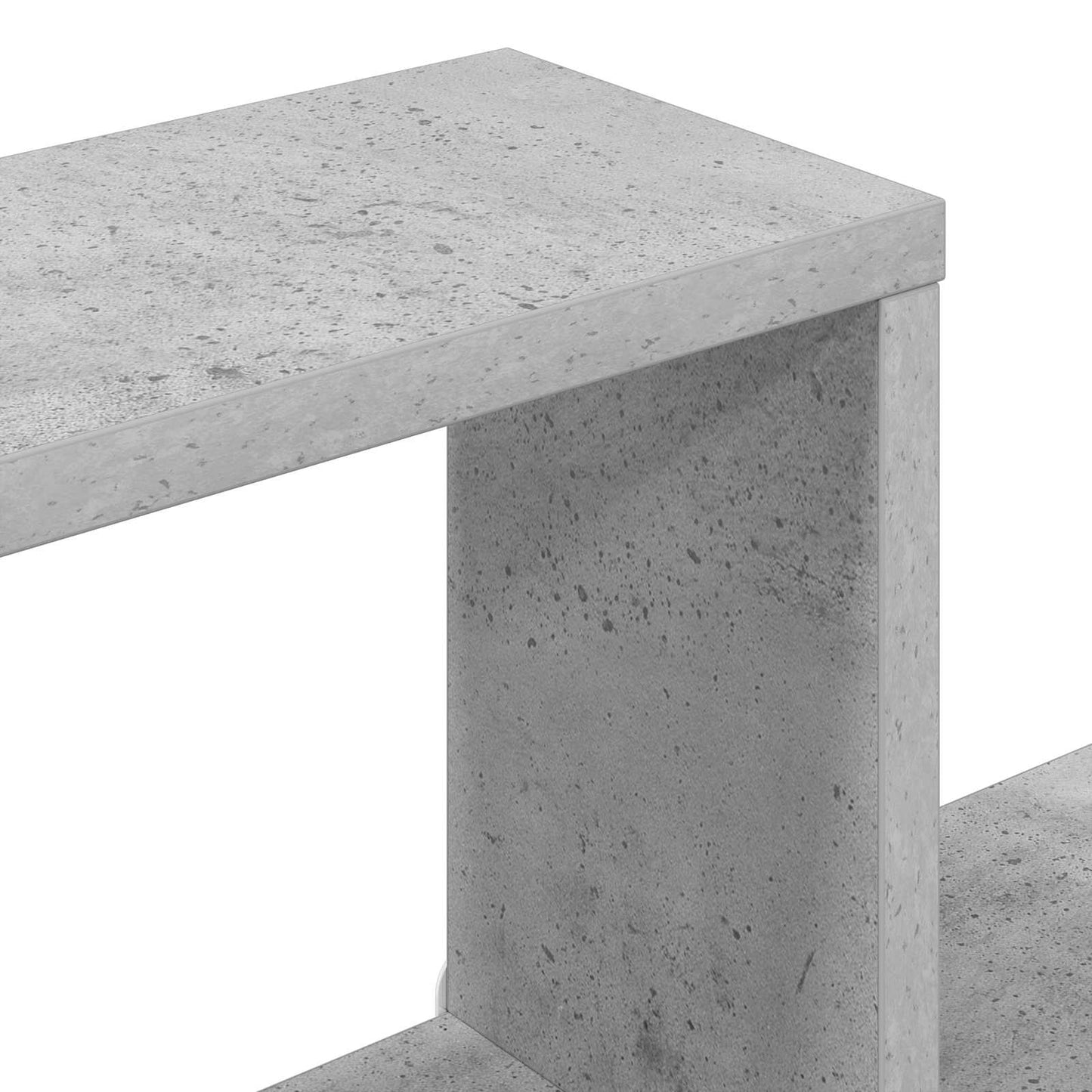 Zwevende schappen 2 pcs Betongrijs 80 x 15 x 30 cm Bewerkt hout