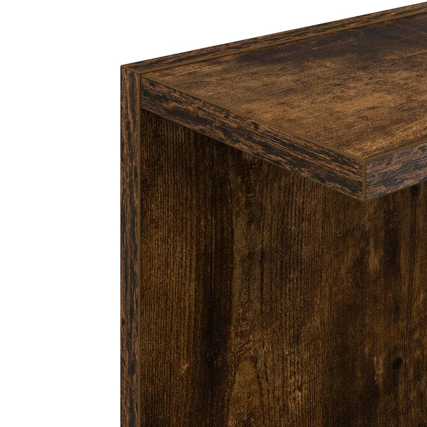 Wandplank 2 pcs Gerookt eiken 25 x 15 x 100 cm Bewerkt hout