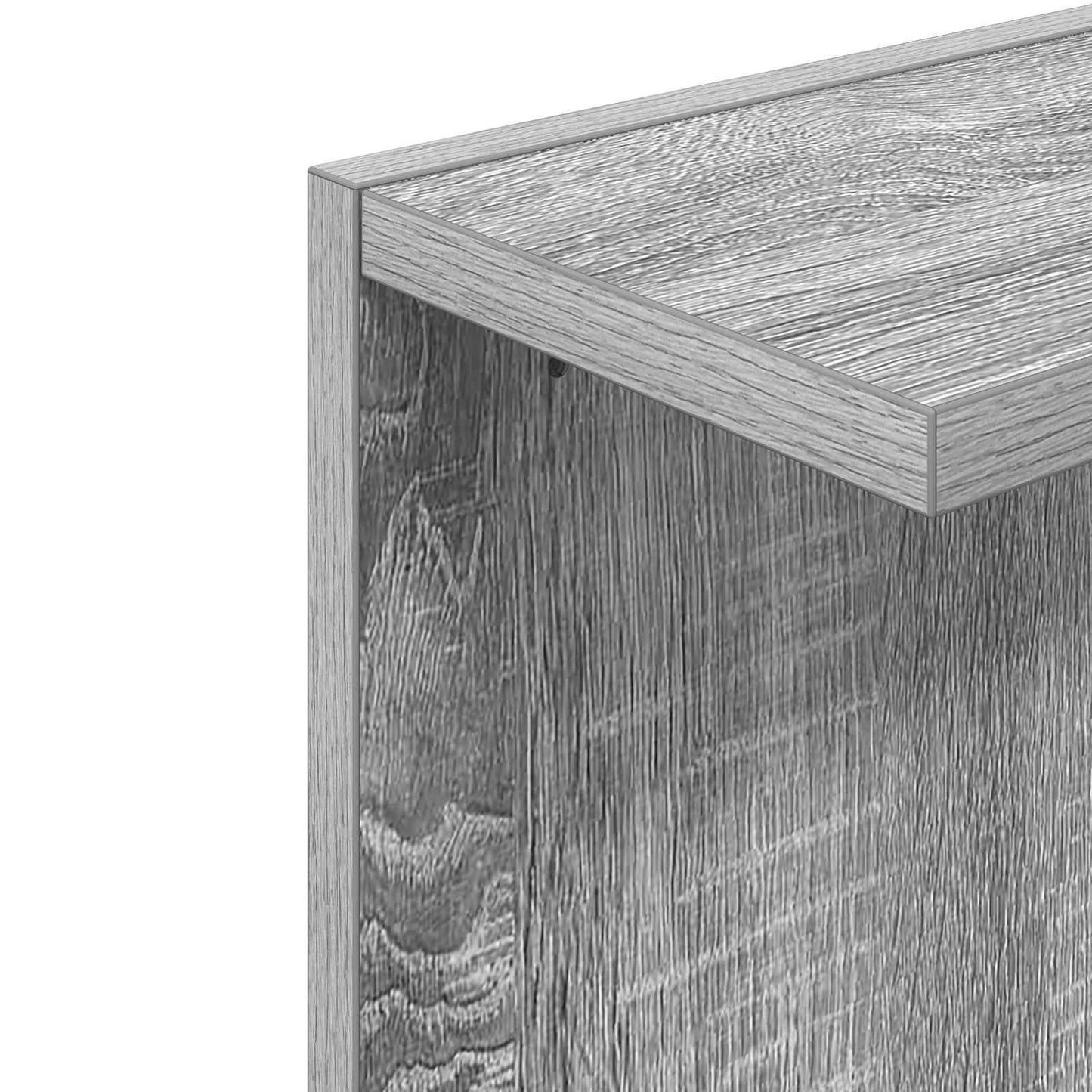 Wandplank Grijs Sonoma 25 x 15 x 100 cm Bewerkt hout