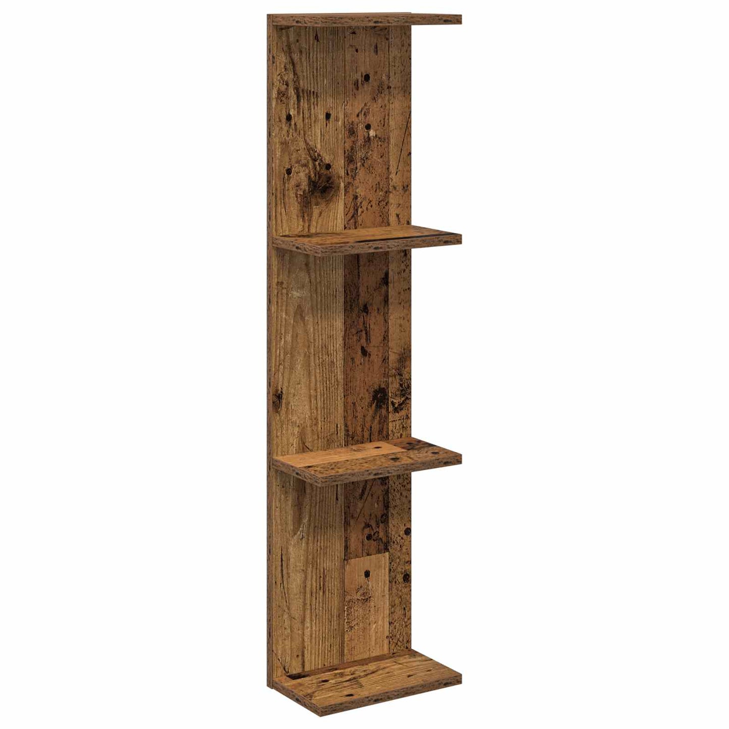 Wandplank Oud hout 25 x 15 x 100 cm Bewerkt hout