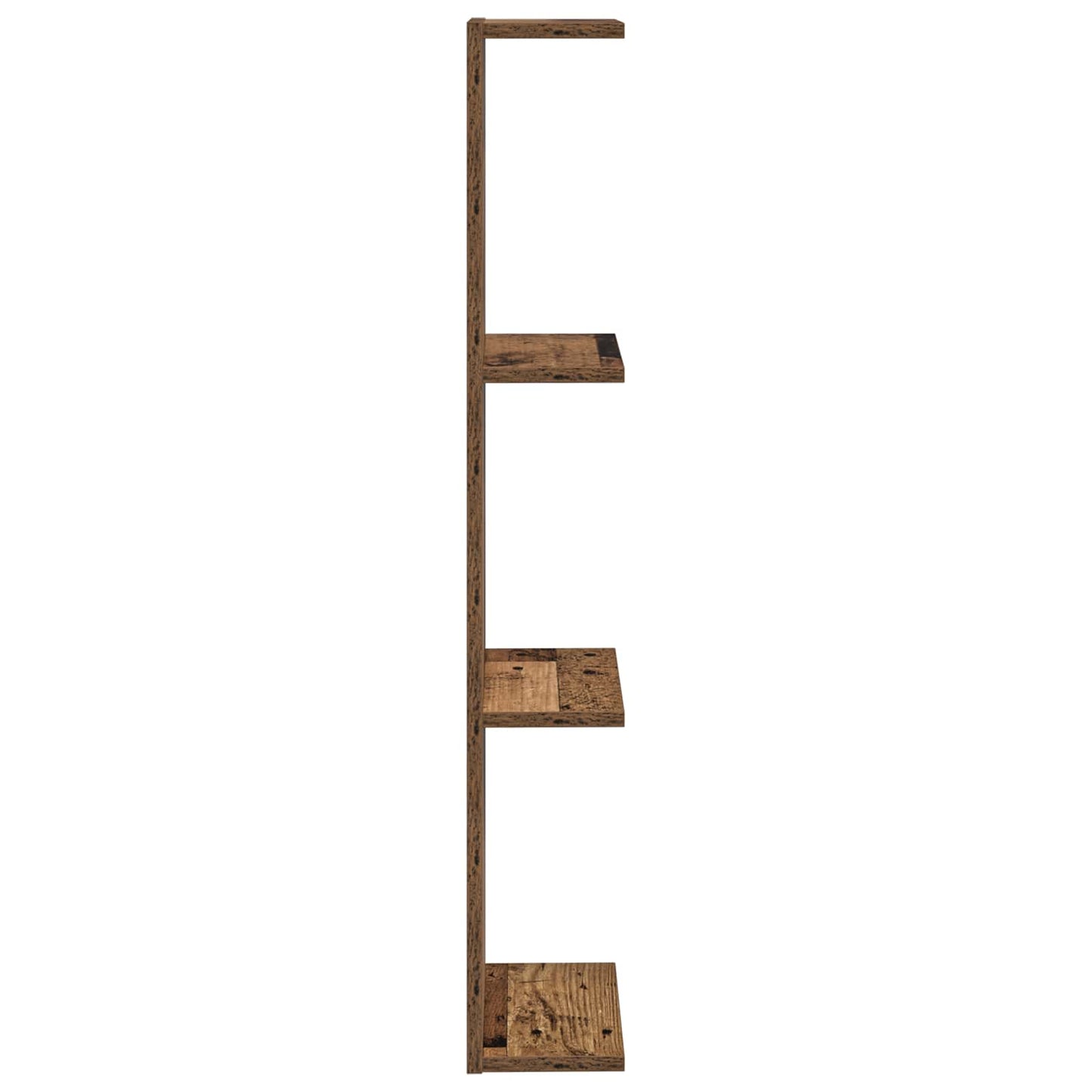Wandplank 2 pcs Oud hout 25 x 15 x 100 cm Bewerkt hout