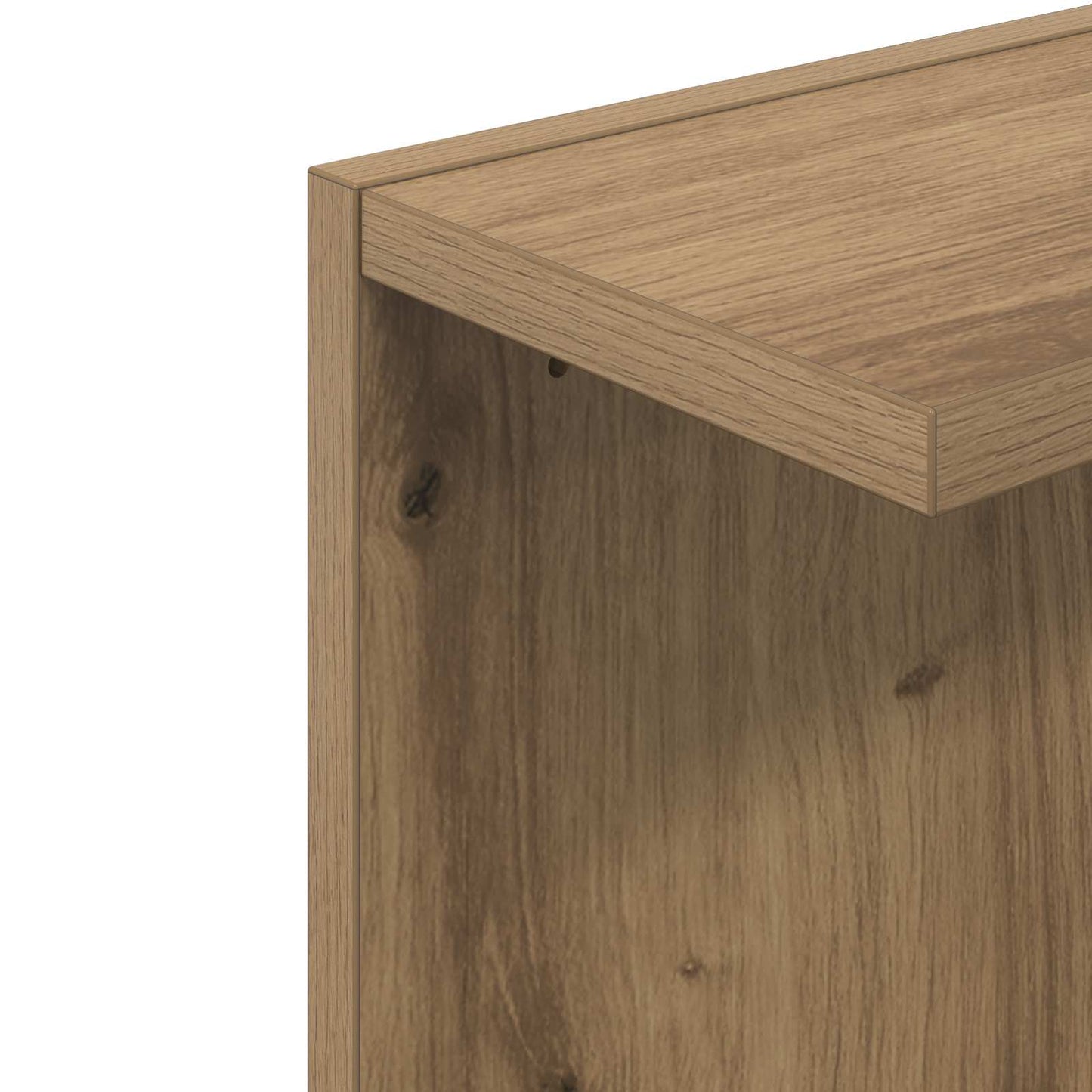 Wandplank Artisanaal eiken 25 x 15 x 100 cm Bewerkt hout