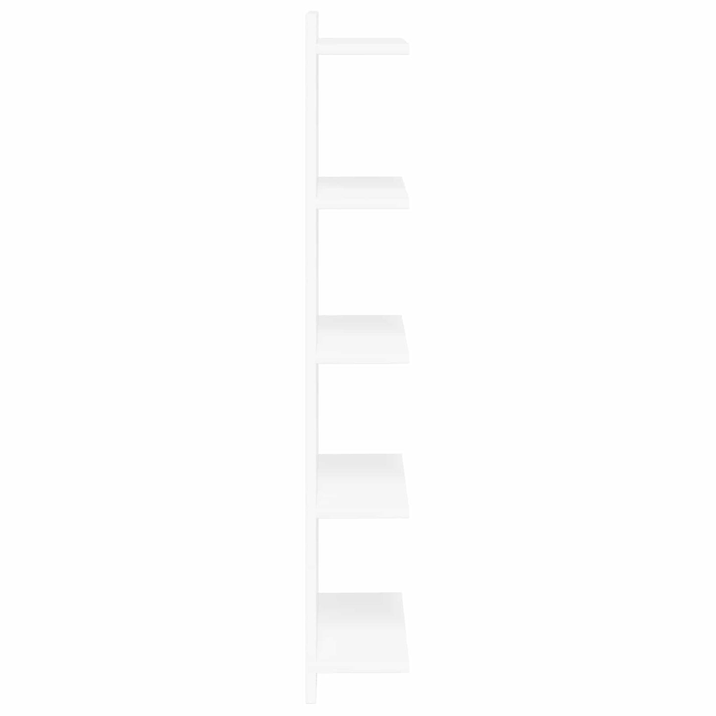 Wandplank 2 pcs Wit 30 x 15 x 100 cm Bewerkt hout