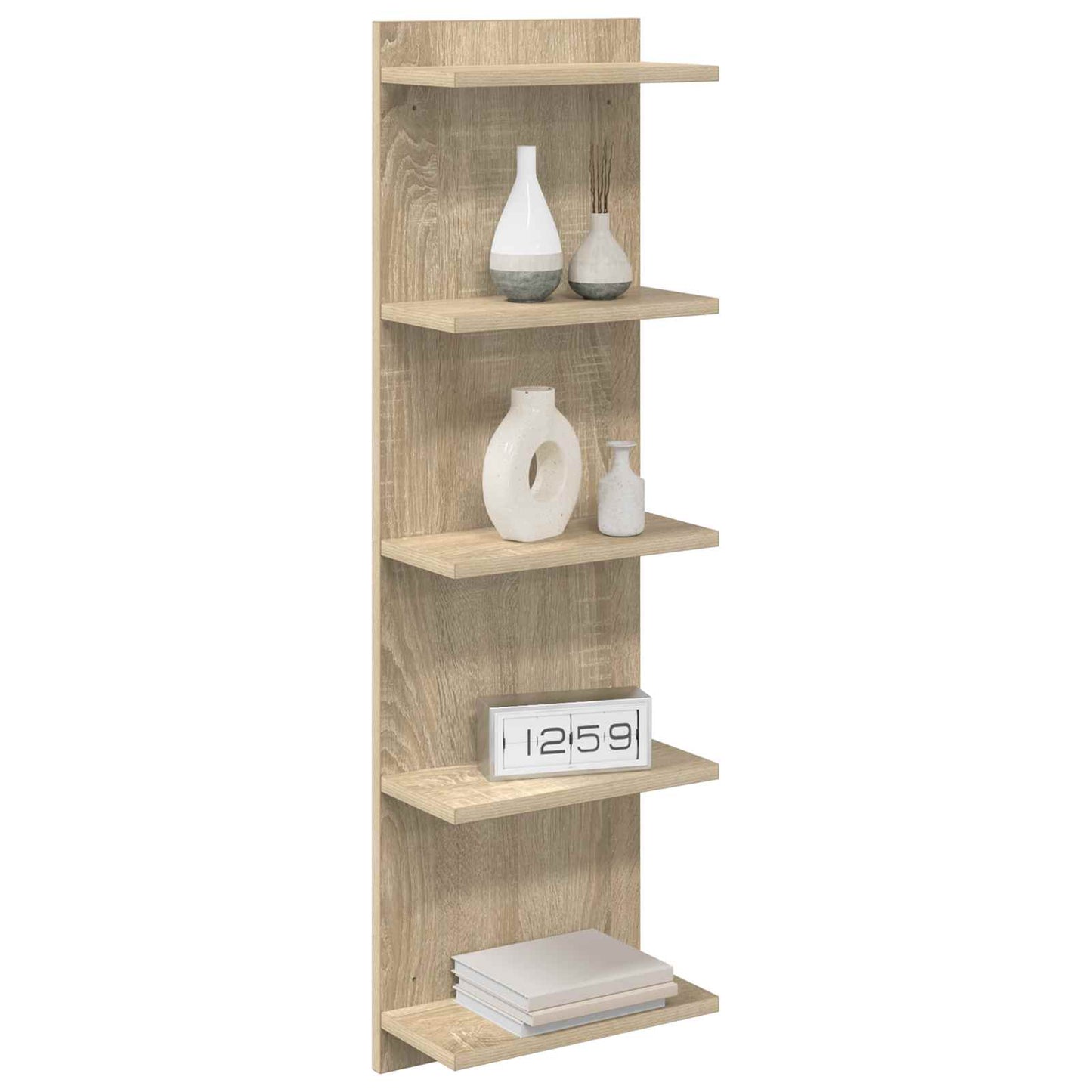 Wandplank Sonoma Eiken 30 x 15 x 100 cm Bewerkt hout