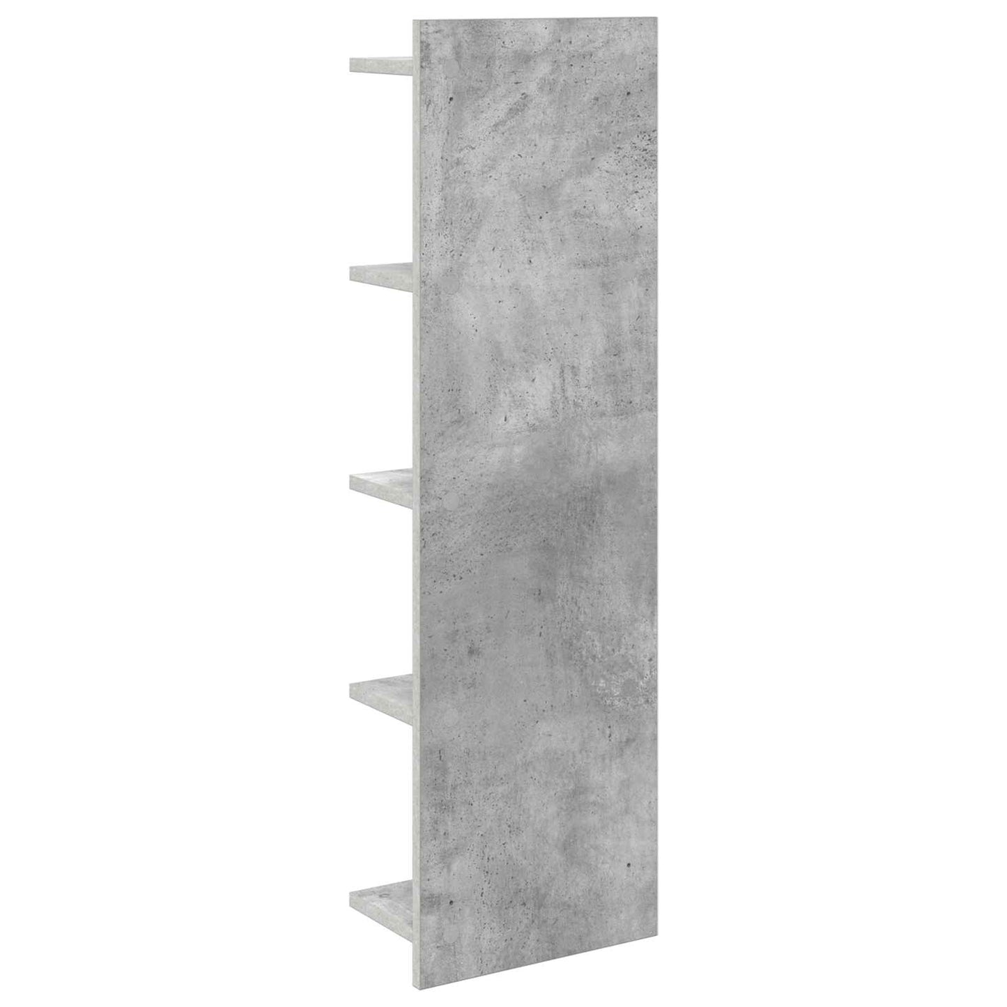 Wandplank 2 pcs Betongrijs 30 x 15 x 100 cm Bewerkt hout