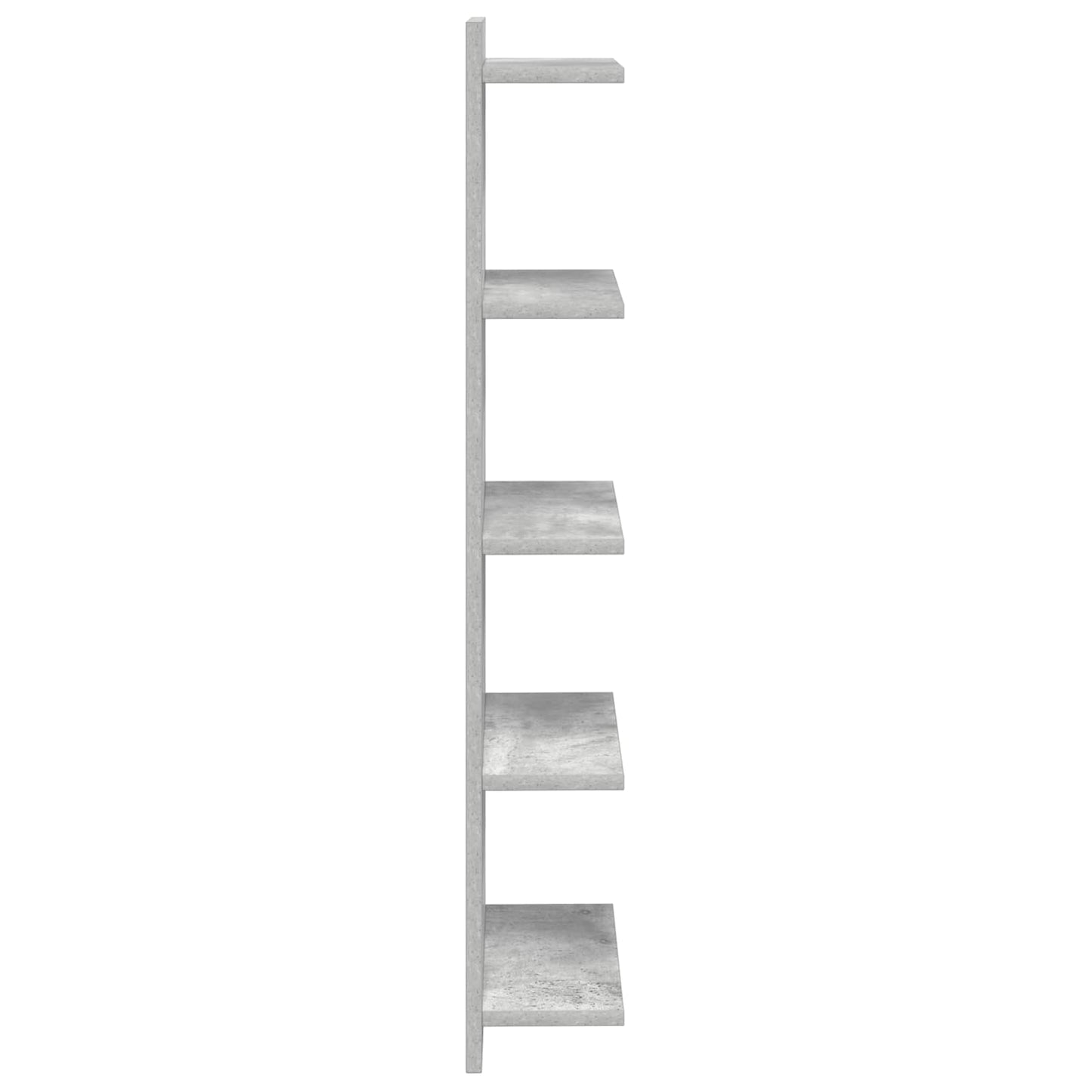 Wandplank 2 pcs Betongrijs 30 x 15 x 100 cm Bewerkt hout