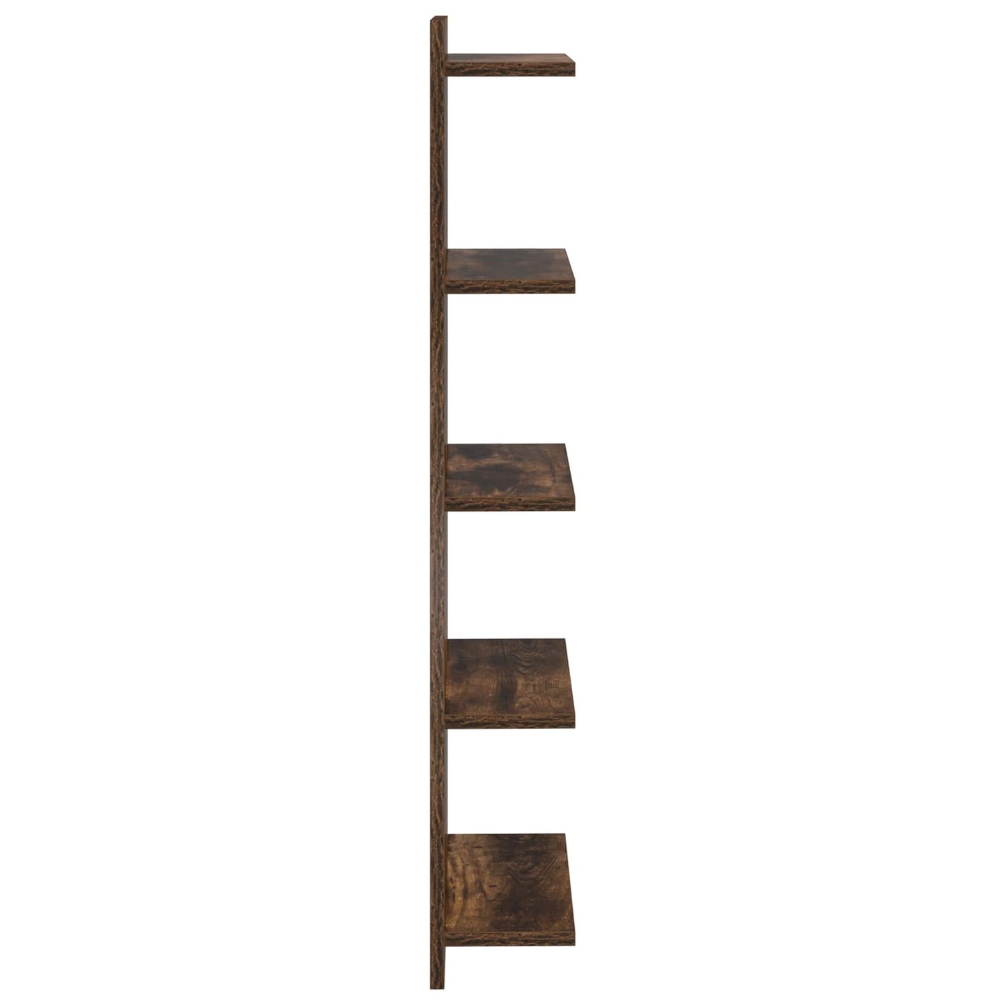 Wandplank Gerookt eiken 30 x 15 x 100 cm Bewerkt hout