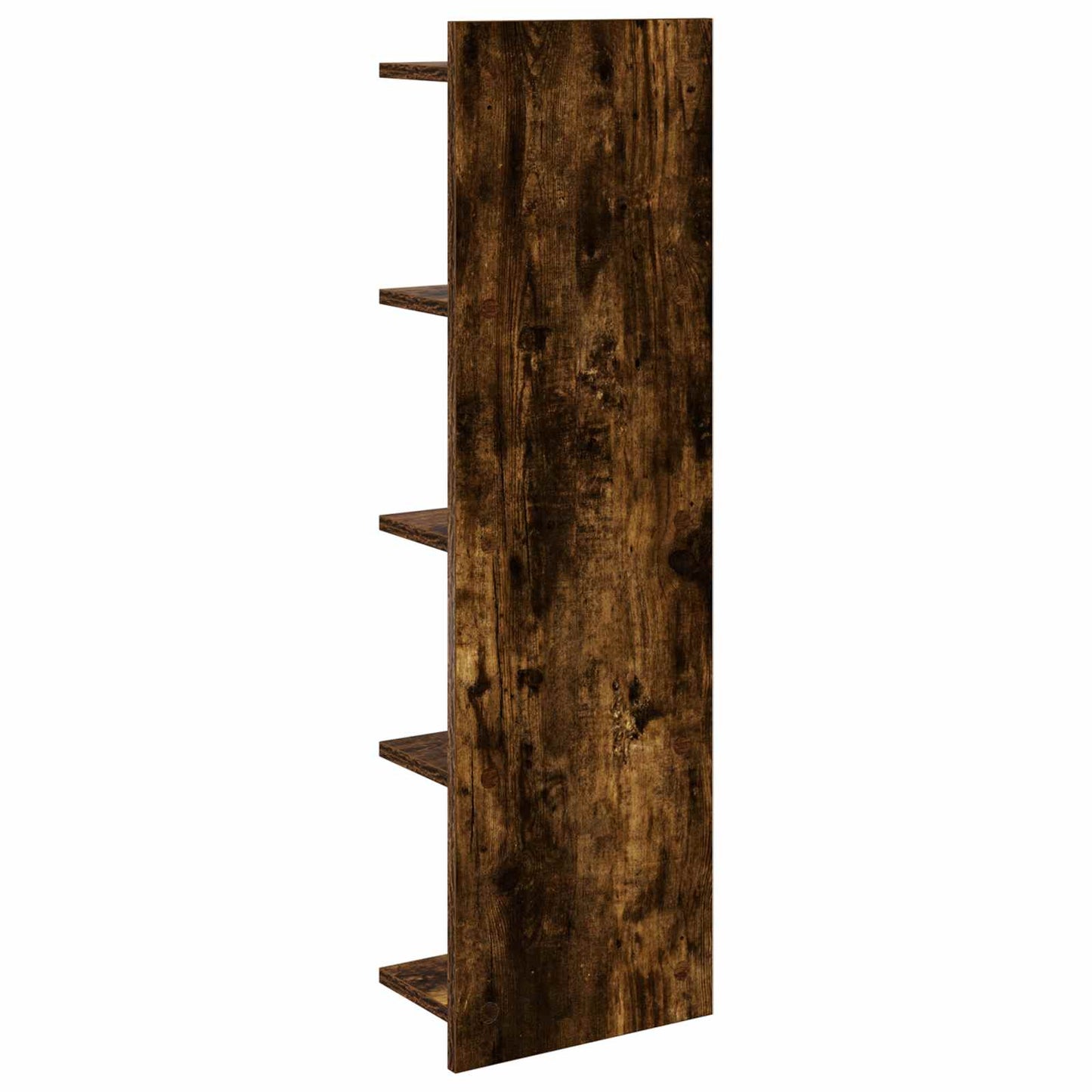 Wandplank 2 pcs Gerookt eiken 30 x 15 x 100 cm Bewerkt hout