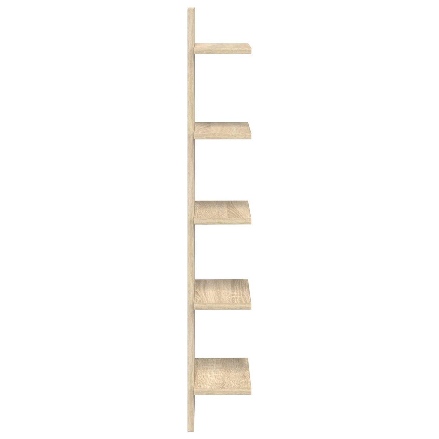 Wandplank 2 pcs Sonoma Eiken 22 x 15 x 100 cm Bewerkt hout