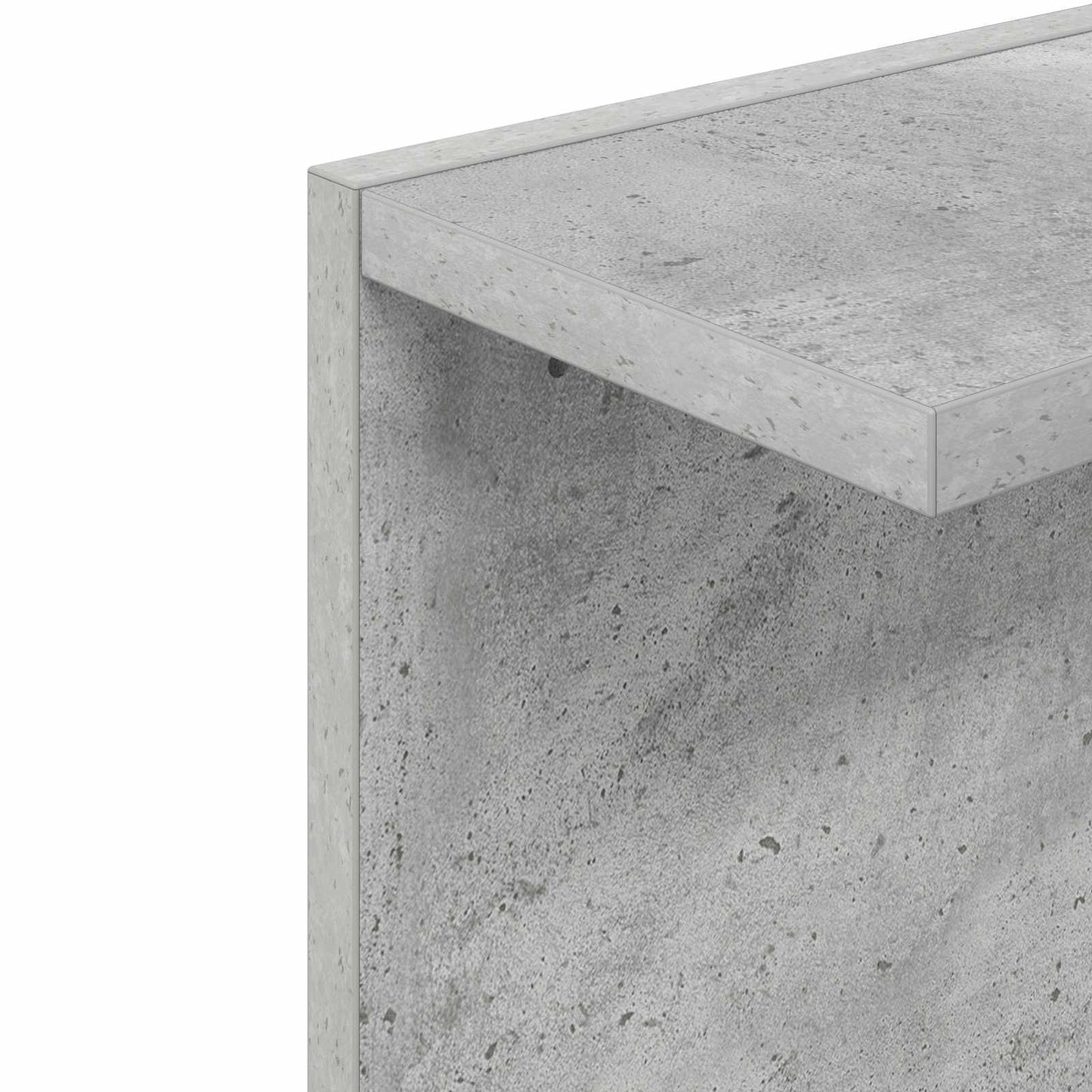 Wandplank Betongrijs 22 x 15 x 100 cm Bewerkt hout