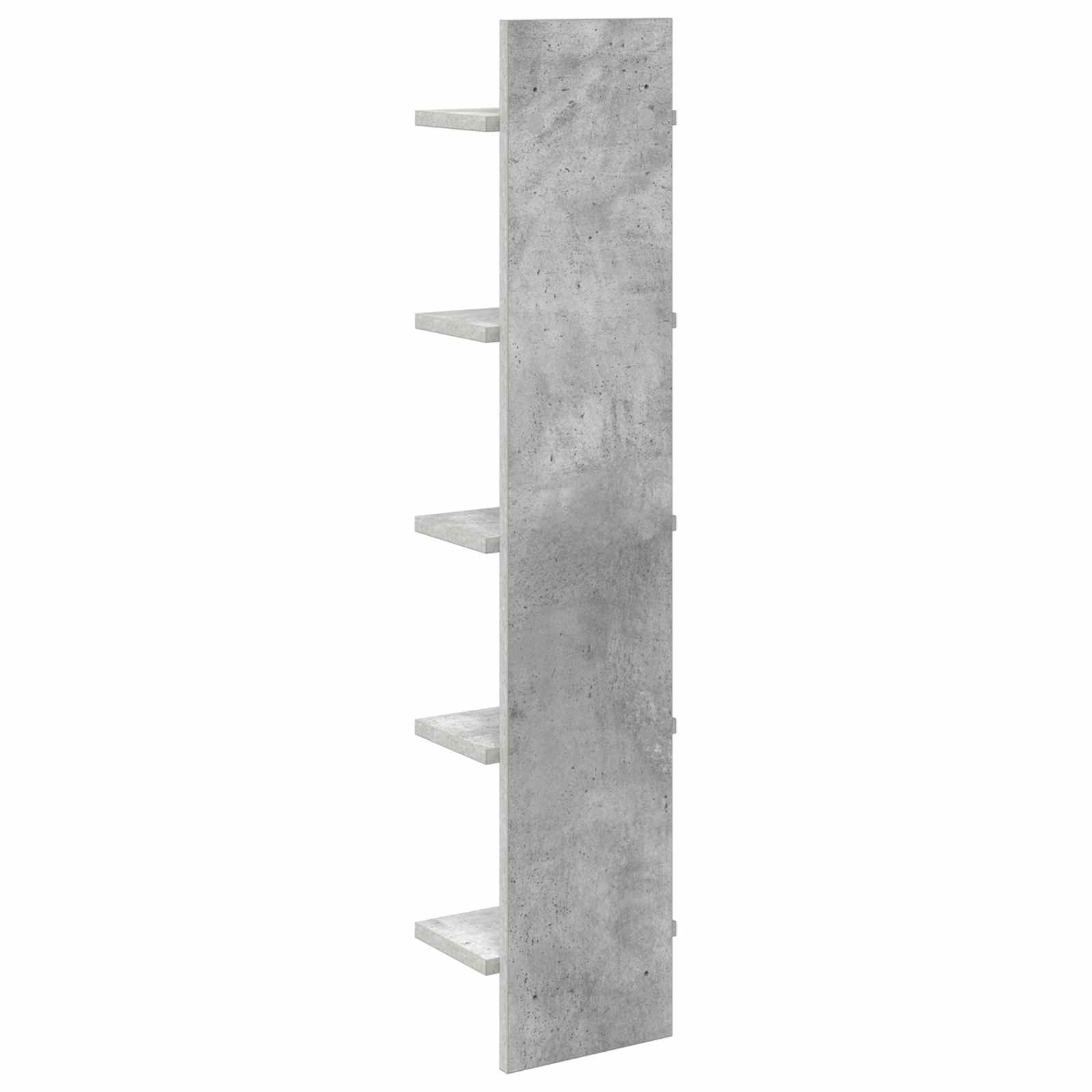 Wandplank 2 pcs Betongrijs 22 x 15 x 100 cm Bewerkt hout is nu te koop bij PeponiXL, paradijselijk wonen!
