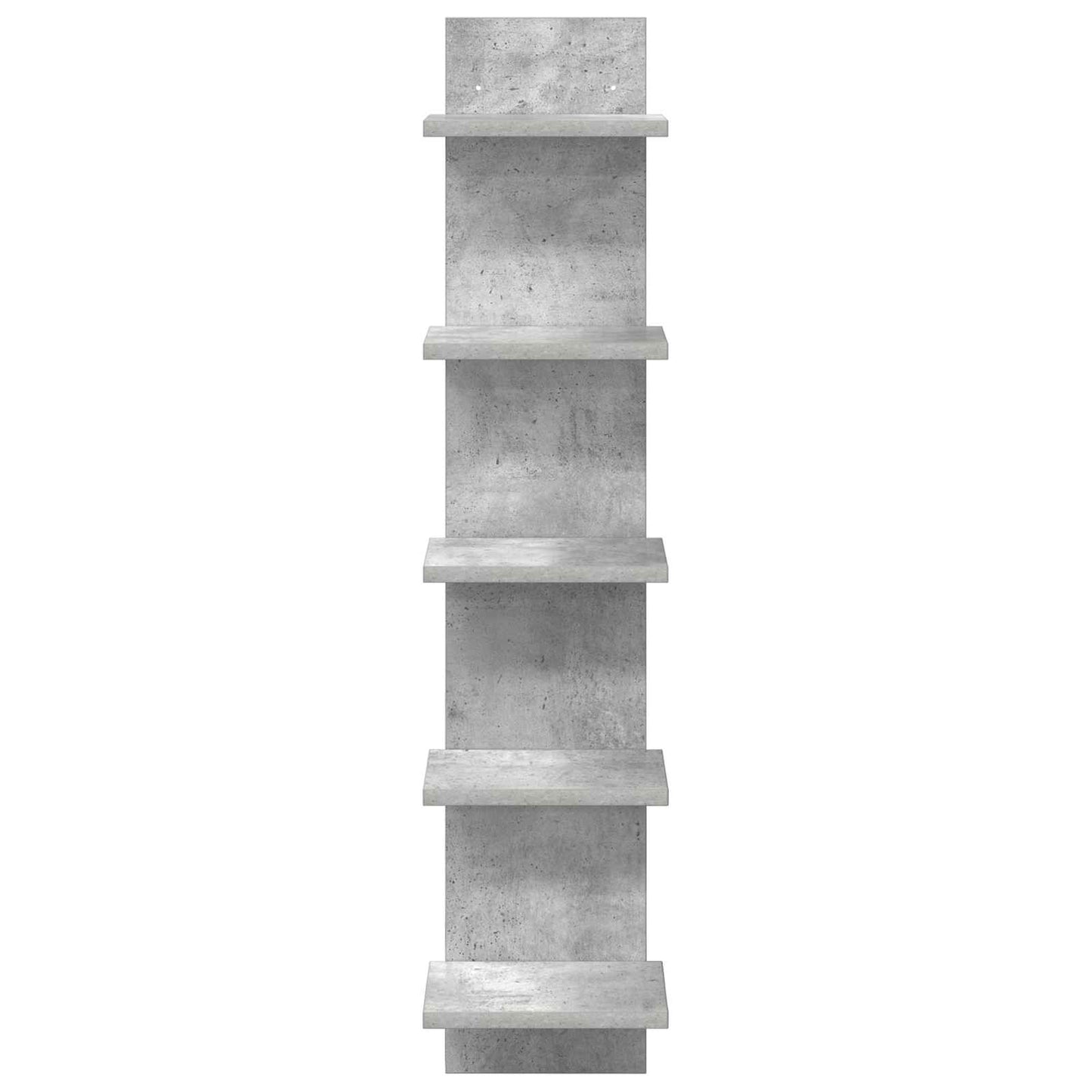 Wandplank 2 pcs Betongrijs 22 x 15 x 100 cm Bewerkt hout is nu te koop bij PeponiXL, paradijselijk wonen!