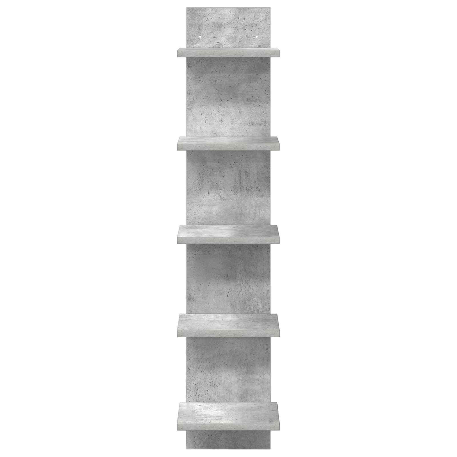 Wandplank 2 pcs Betongrijs 22 x 15 x 100 cm Bewerkt hout is nu te koop bij PeponiXL, paradijselijk wonen!