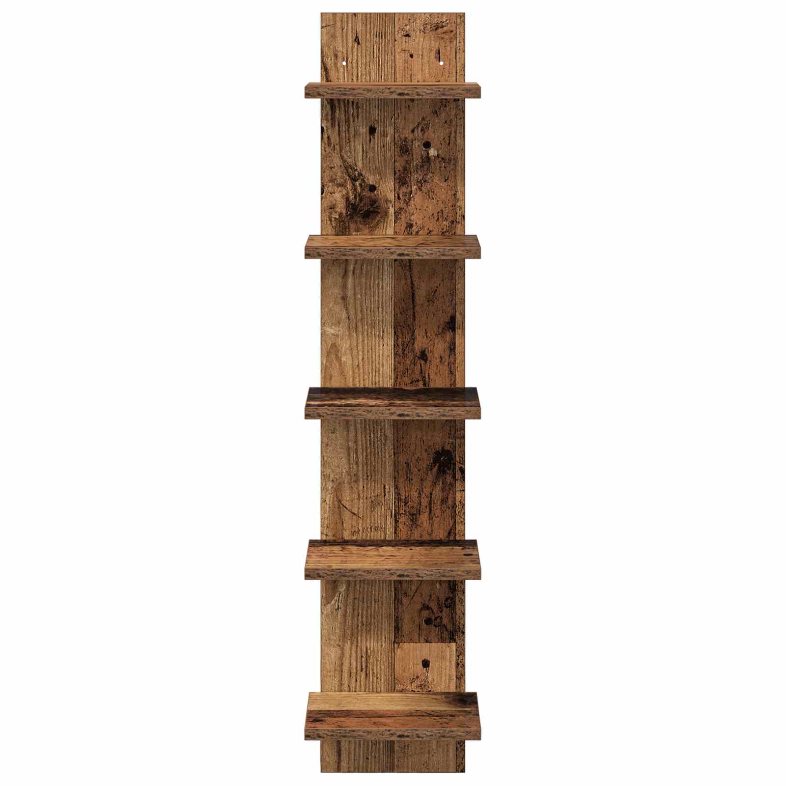 Wandplank 2 pcs Oud hout 22 x 15 x 100 cm Bewerkt hout is nu te koop bij PeponiXL, paradijselijk wonen!