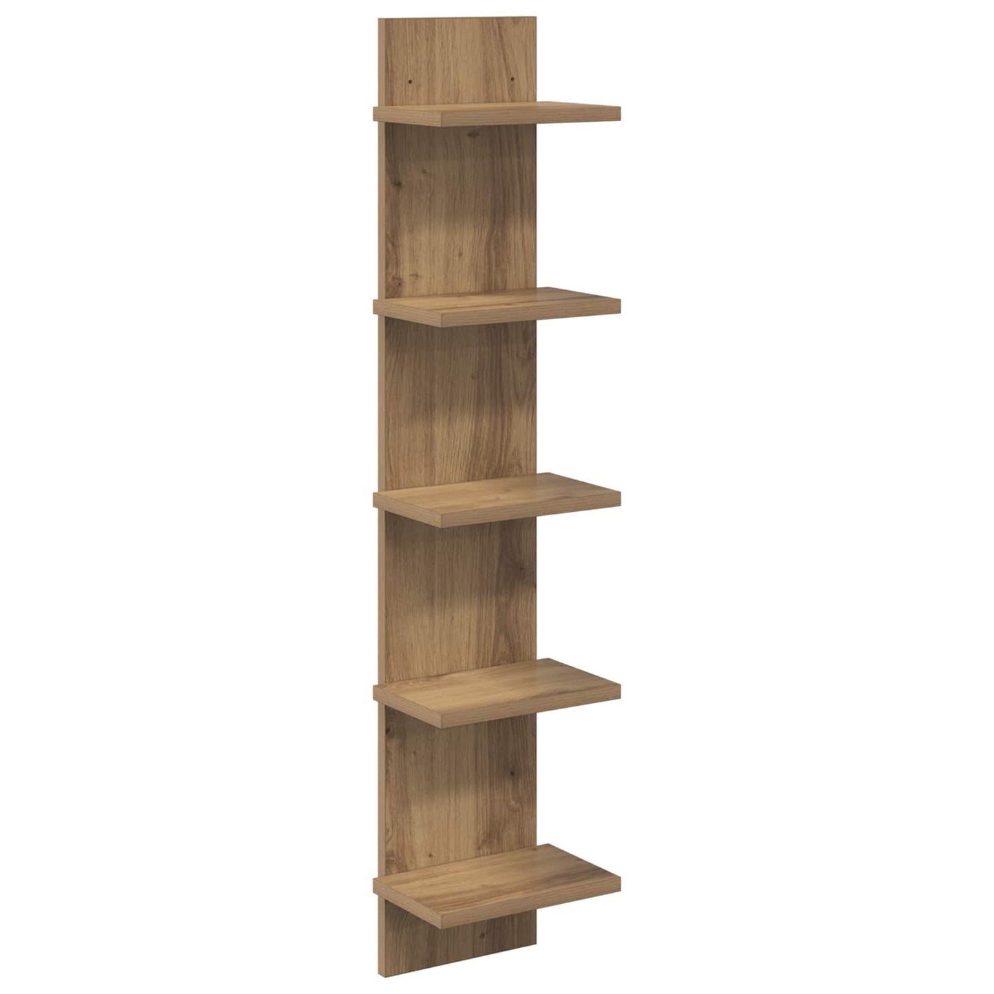 Wandplank Artisanaal eiken 22 x 15 x 100 cm Bewerkt hout is nu te koop bij PeponiXL, paradijselijk wonen!