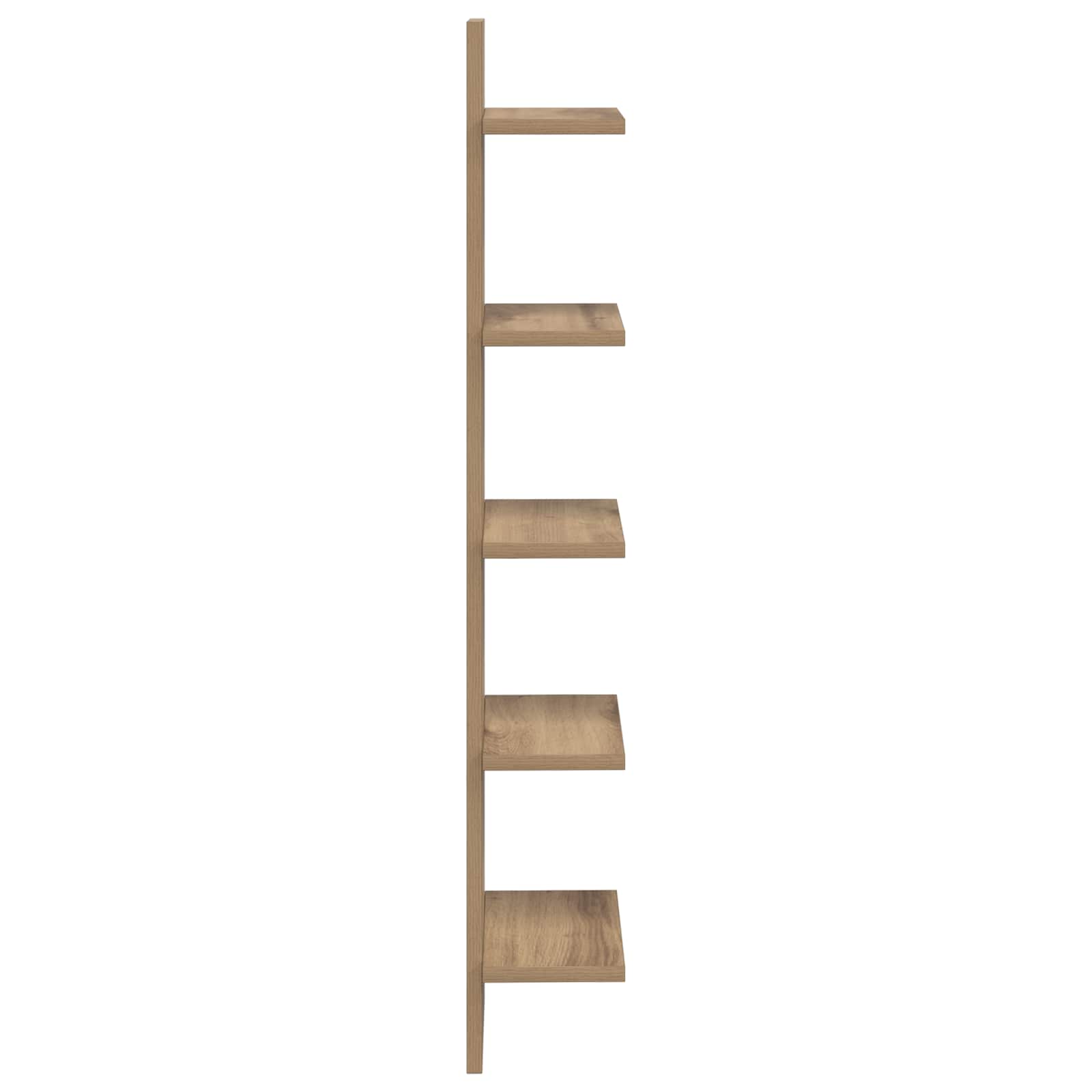 Wandplank Artisanaal eiken 22 x 15 x 100 cm Bewerkt hout is nu te koop bij PeponiXL, paradijselijk wonen!