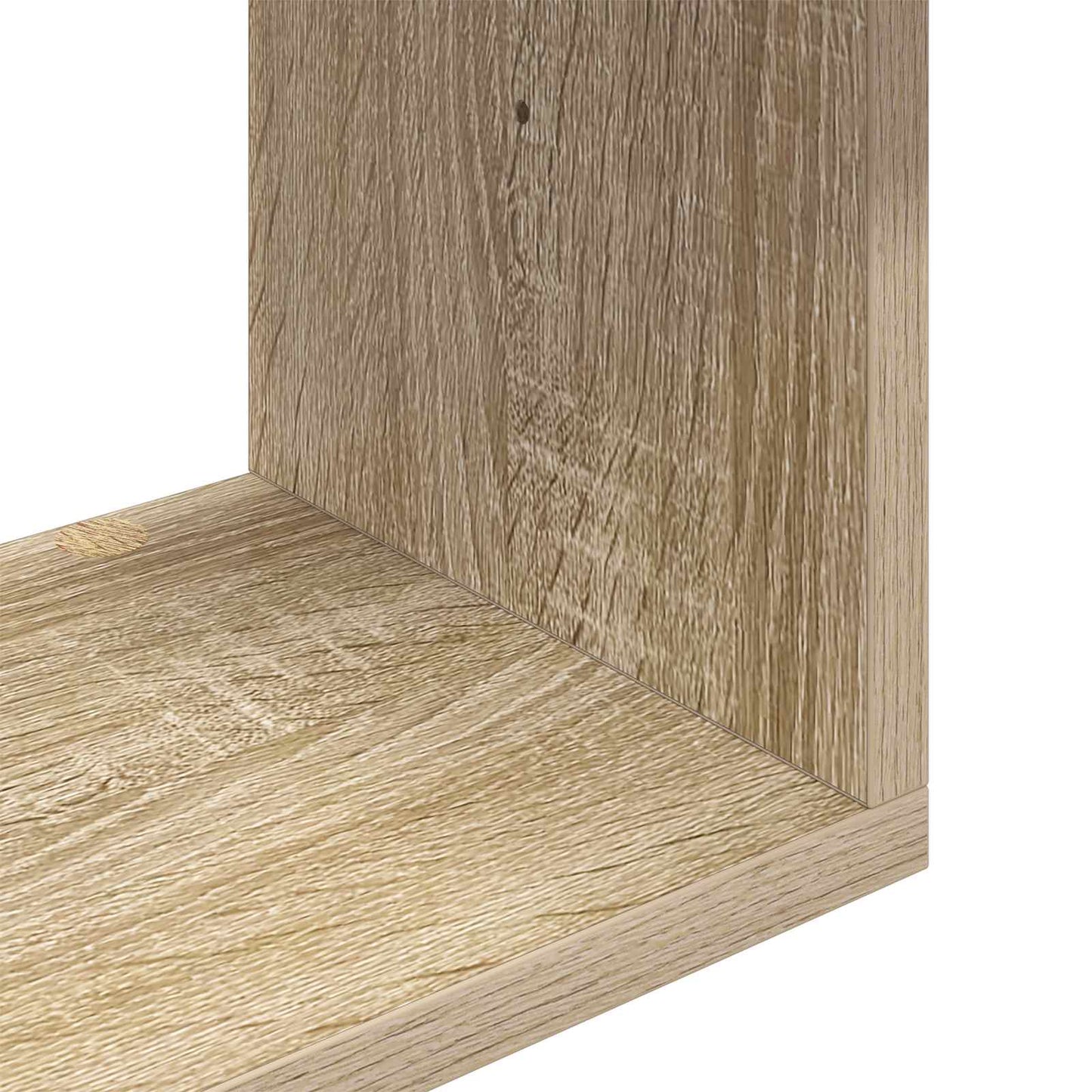 Wandplank Sonoma Eiken 130 x 10 x 50 cm Bewerkt hout
