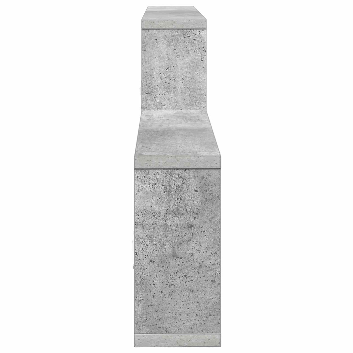 Wandplank Betongrijs 130 x 10 x 50 cm Bewerkt hout