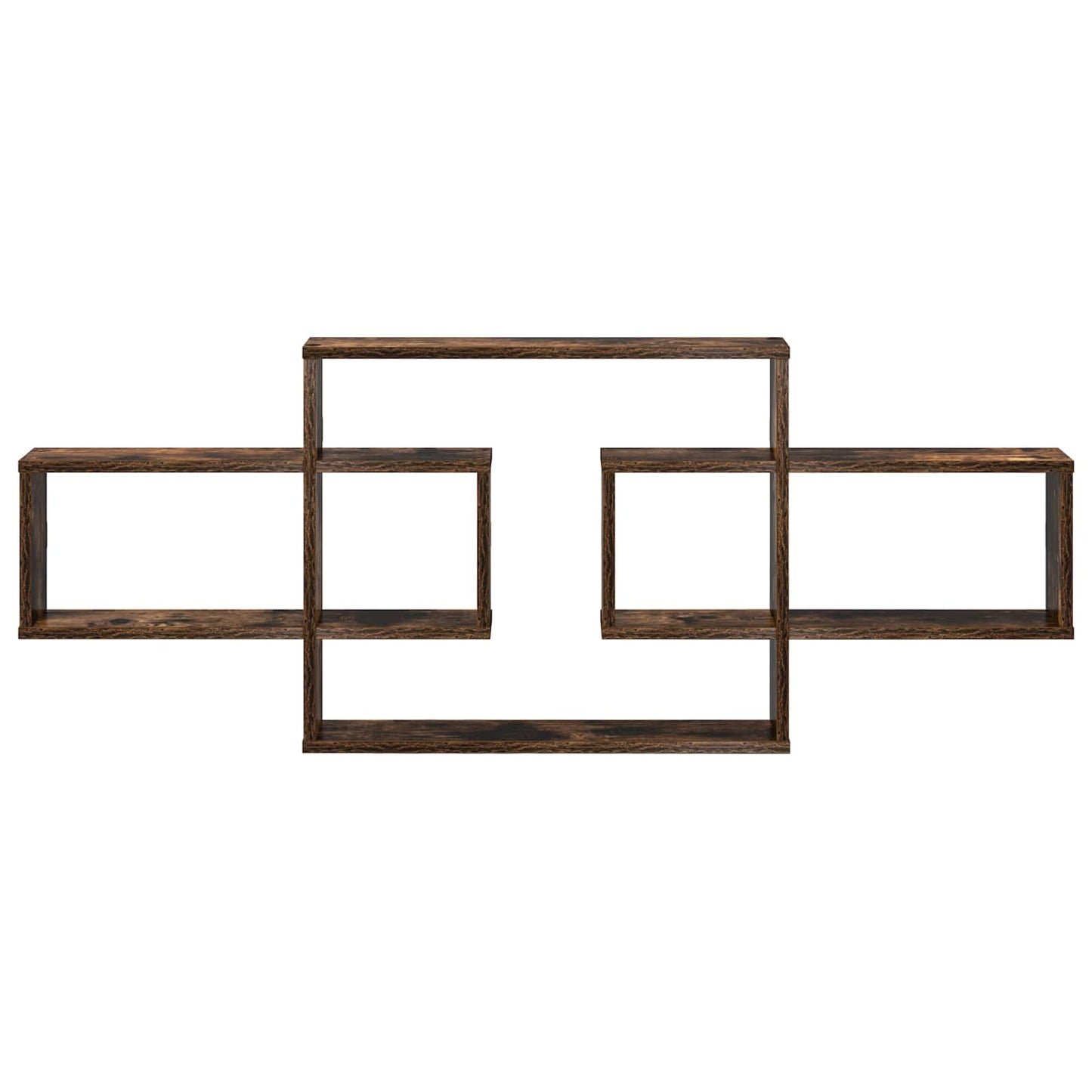 Wandplank Gerookt eiken 130 x 10 x 50 cm Bewerkt hout