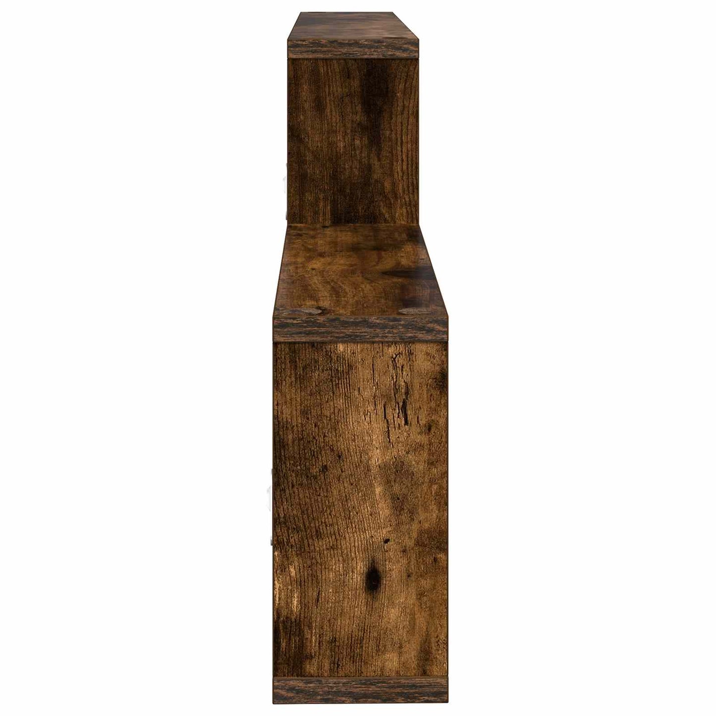 Wandplank Gerookt eiken 130 x 10 x 50 cm Bewerkt hout
