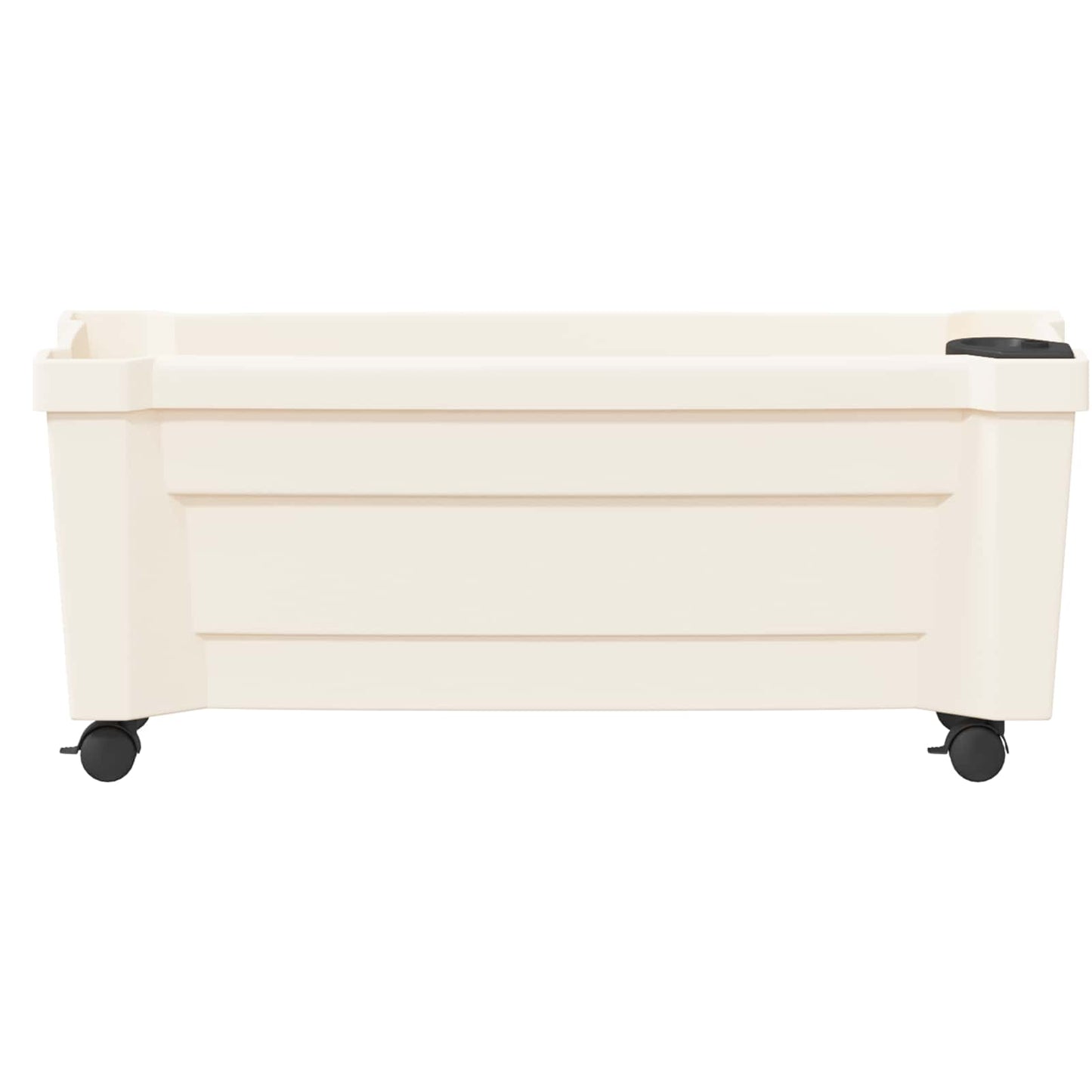 Calypso plantenbak met wielen Wit 79 x 35 x 33 cm PP is nu te koop bij PeponiXL, paradijselijk wonen!