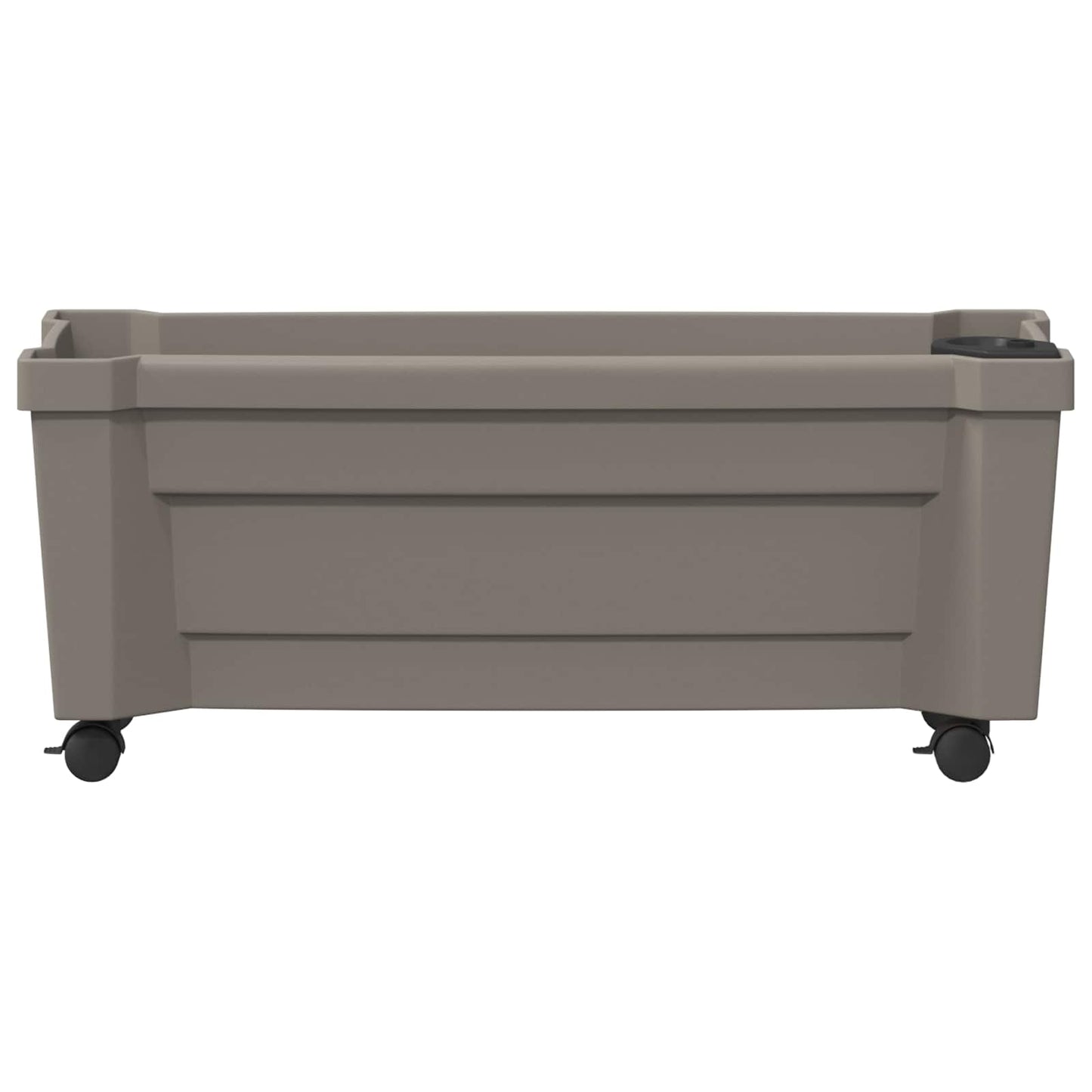 Calypso plantenbak met wielen Grijs 79 x 35 x 33 cm PP is nu te koop bij PeponiXL, paradijselijk wonen!