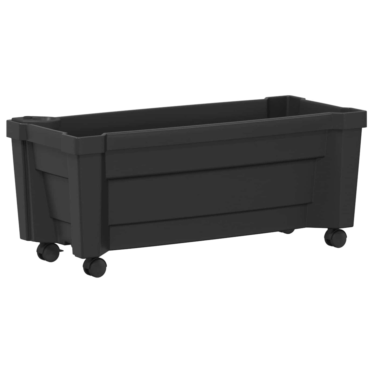 Calypso plantenbak met wielen Antracietkleurig 79 x 35 x 33 cm is nu te koop bij PeponiXL, paradijselijk wonen!